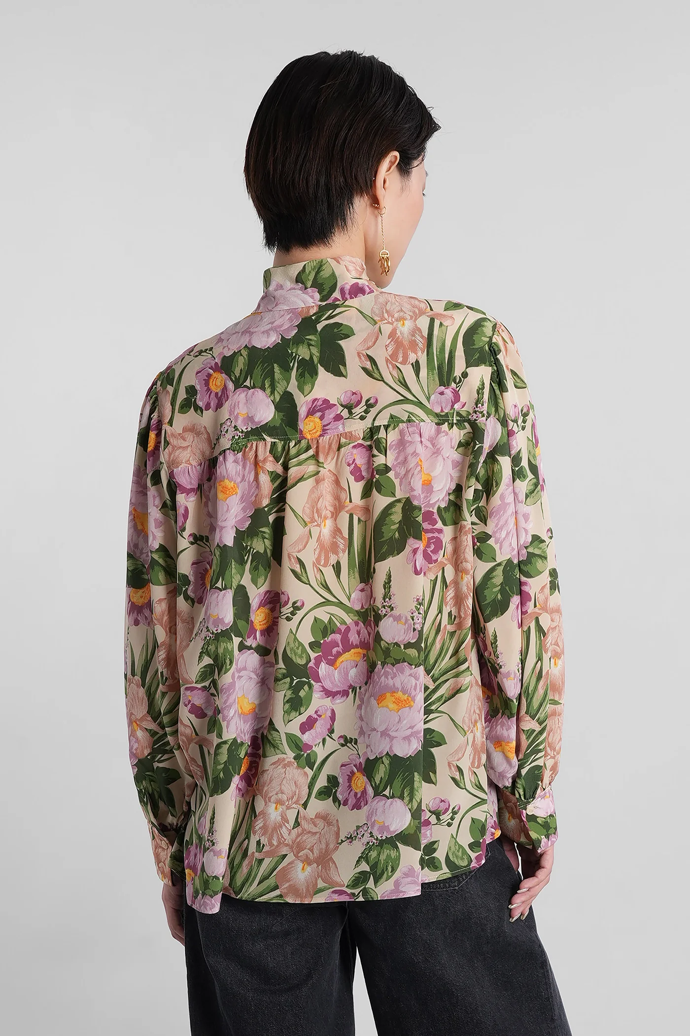 Shirt in multicolor silk - Image 3