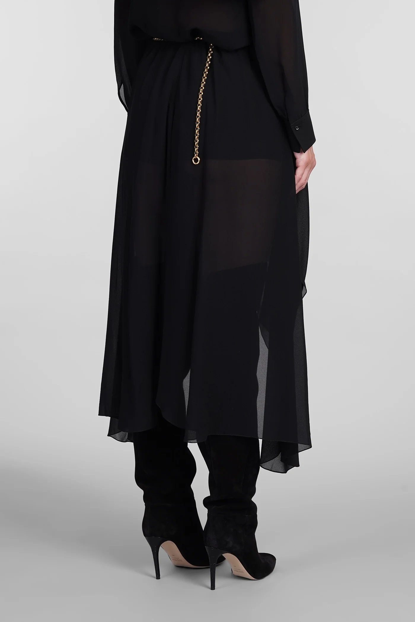 Shorts in black silk - Image 3