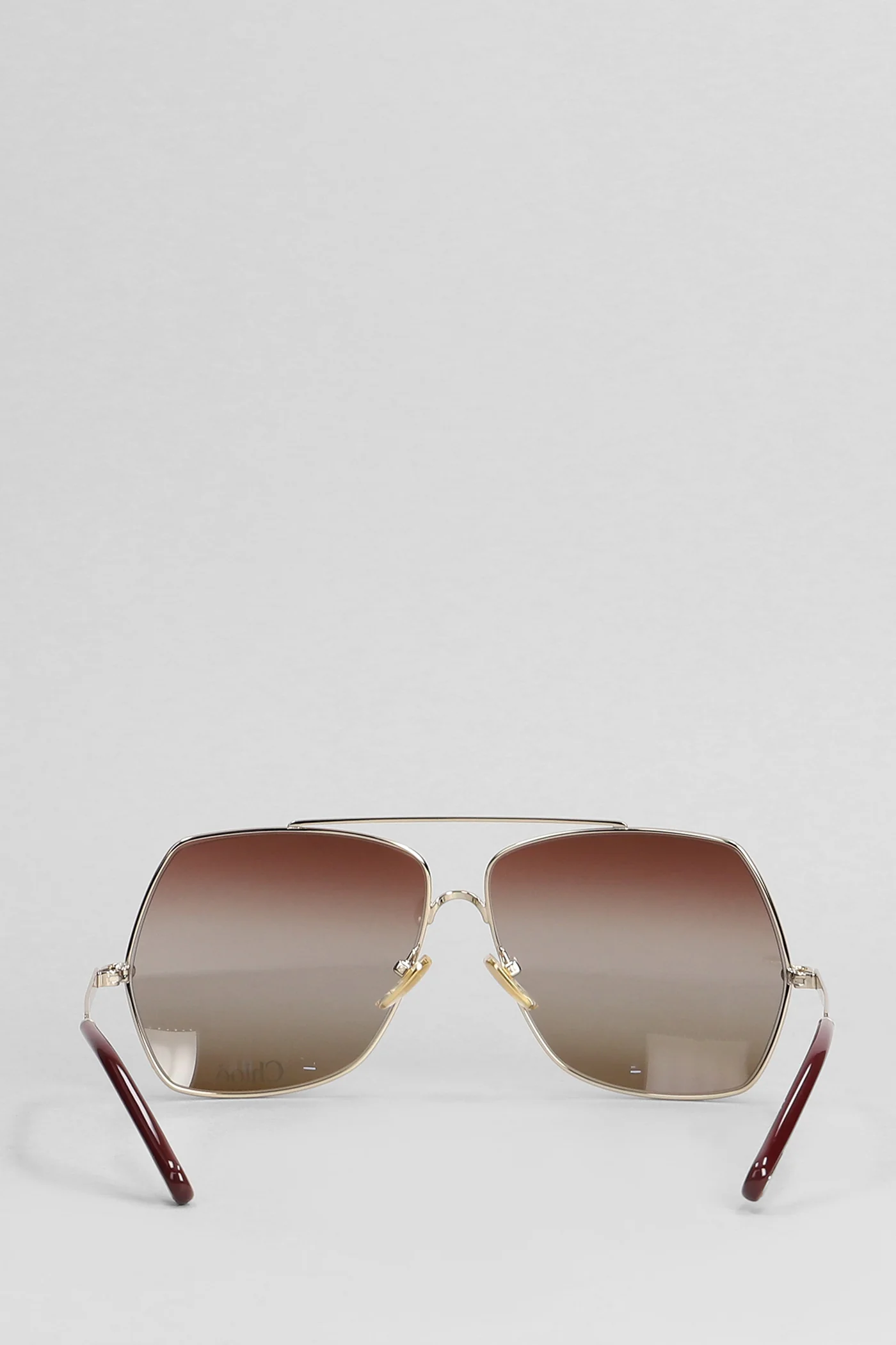 Sunglasses in gold metal alloy - Image 3