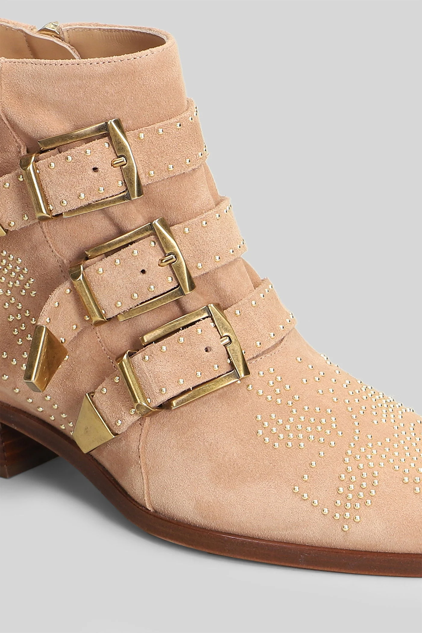 Susan Ankle boots in rose-pink suede - Image 5