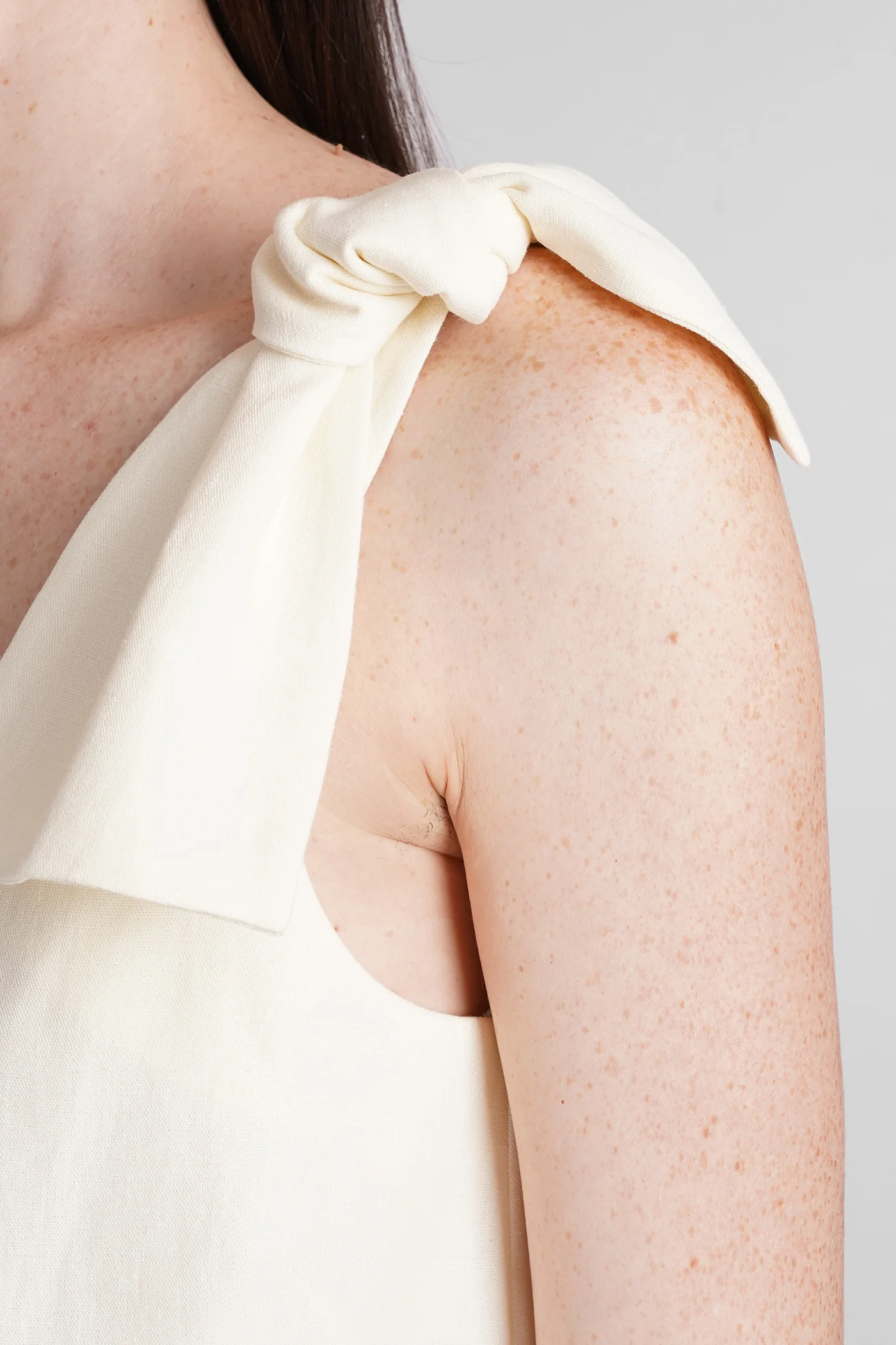 Topwear in beige linen - Image 5