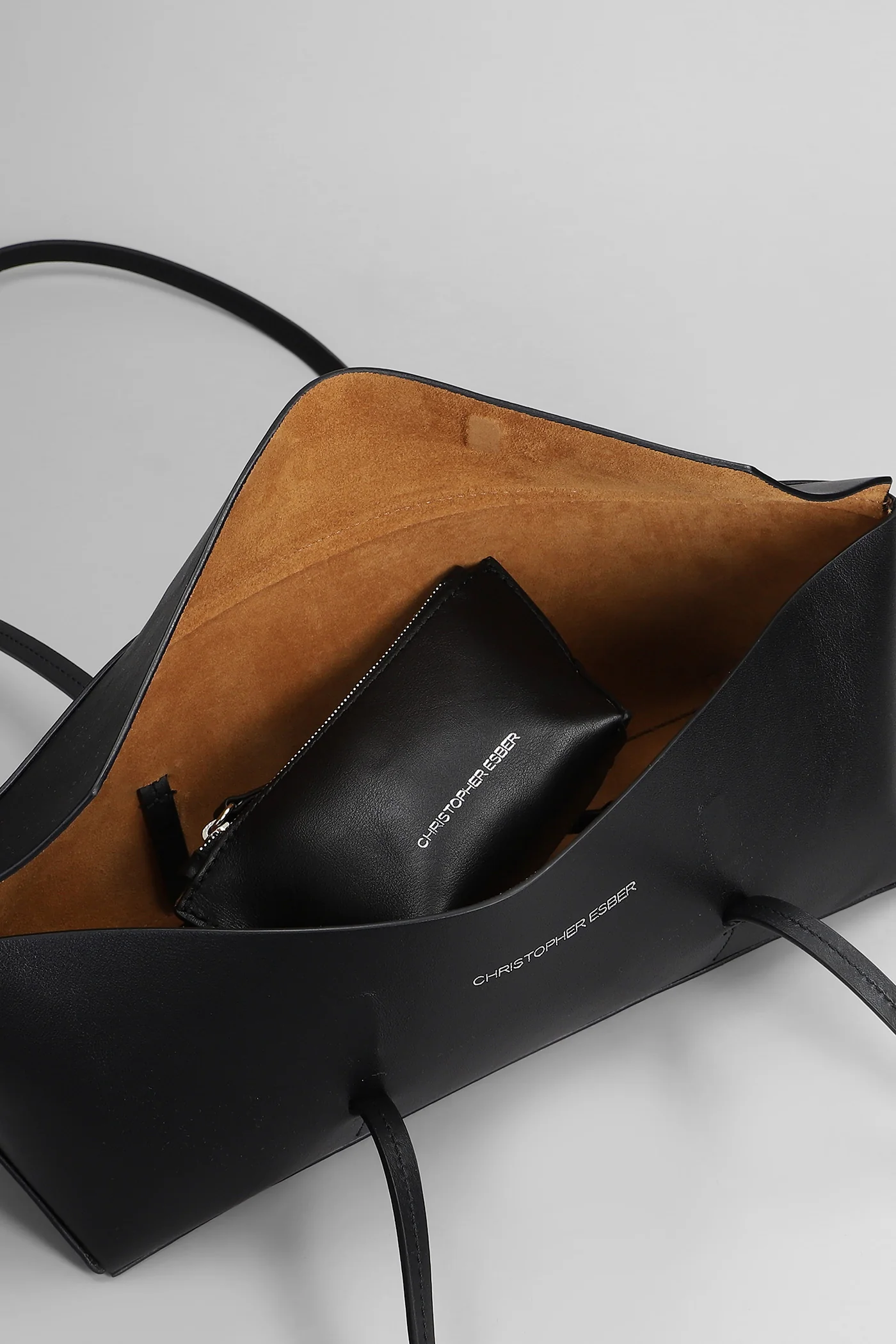 Gondola mini Shoulder bag in black leather - Image 4