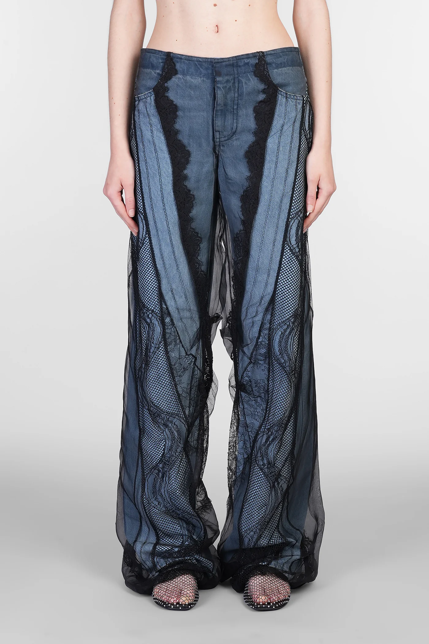 Jeans in blue cotton
