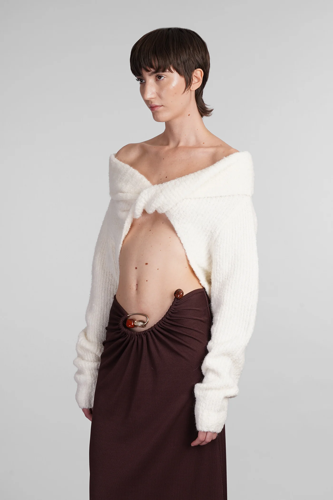 Knitwear in beige wool - Image 4