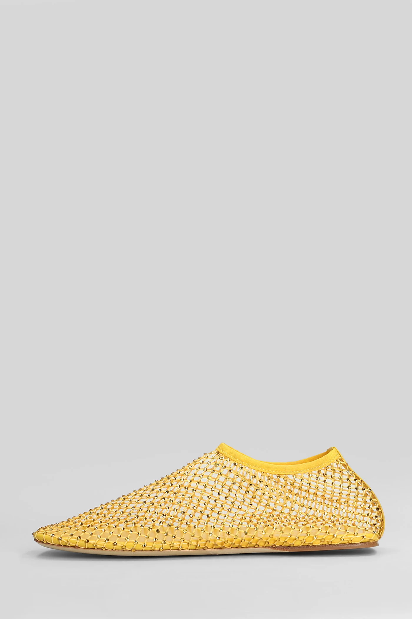 Minette flat Ballet flats in yellow polyester - Image 3