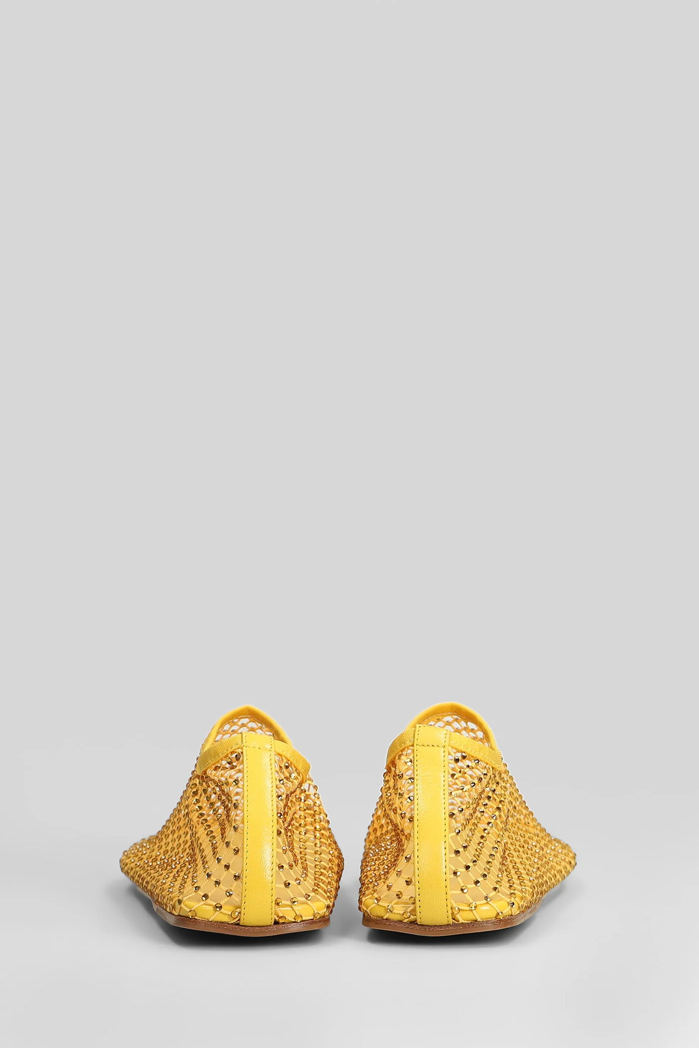 Minette flat Ballet flats in yellow polyester - Image 4
