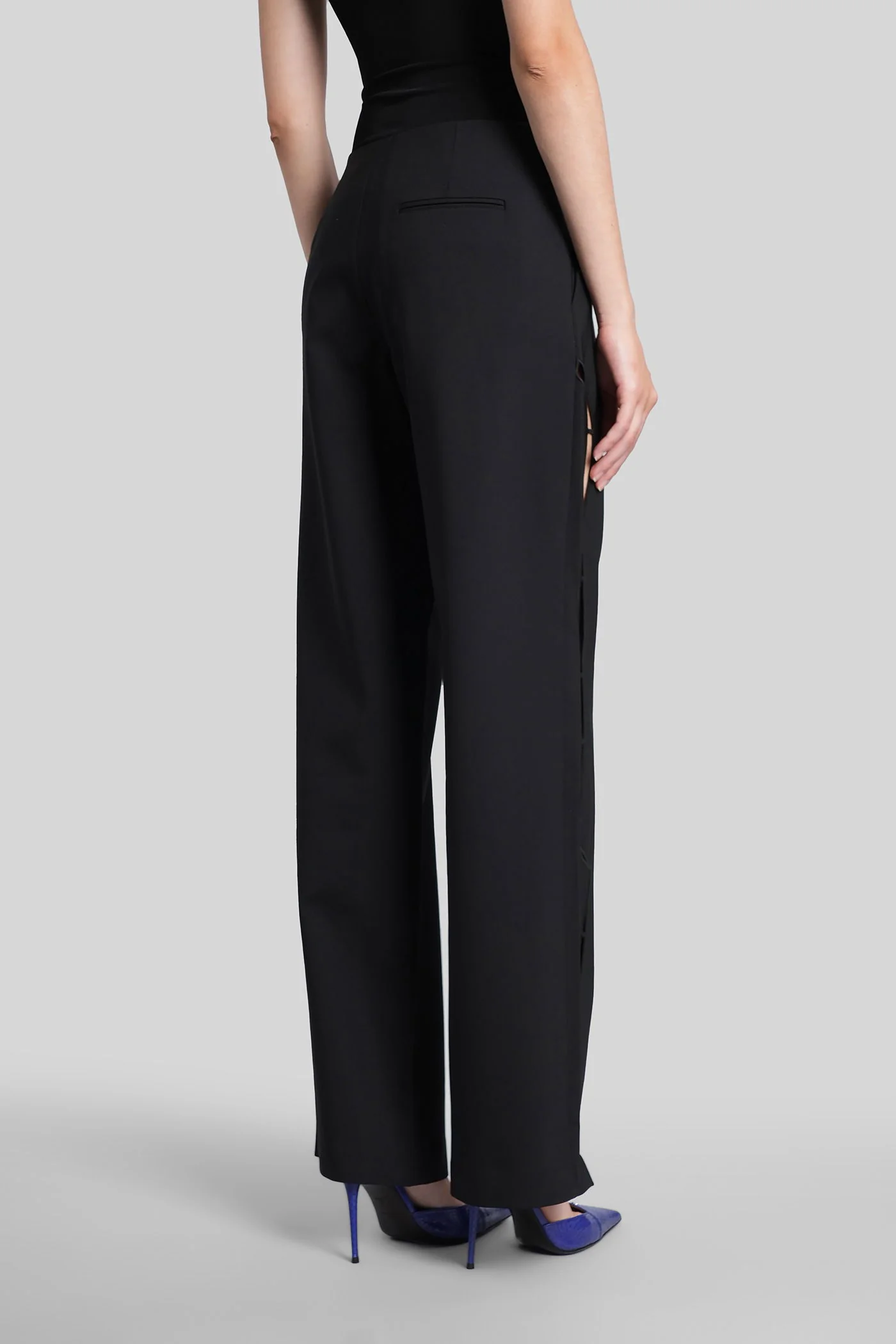 Pants in black wool - Image 3