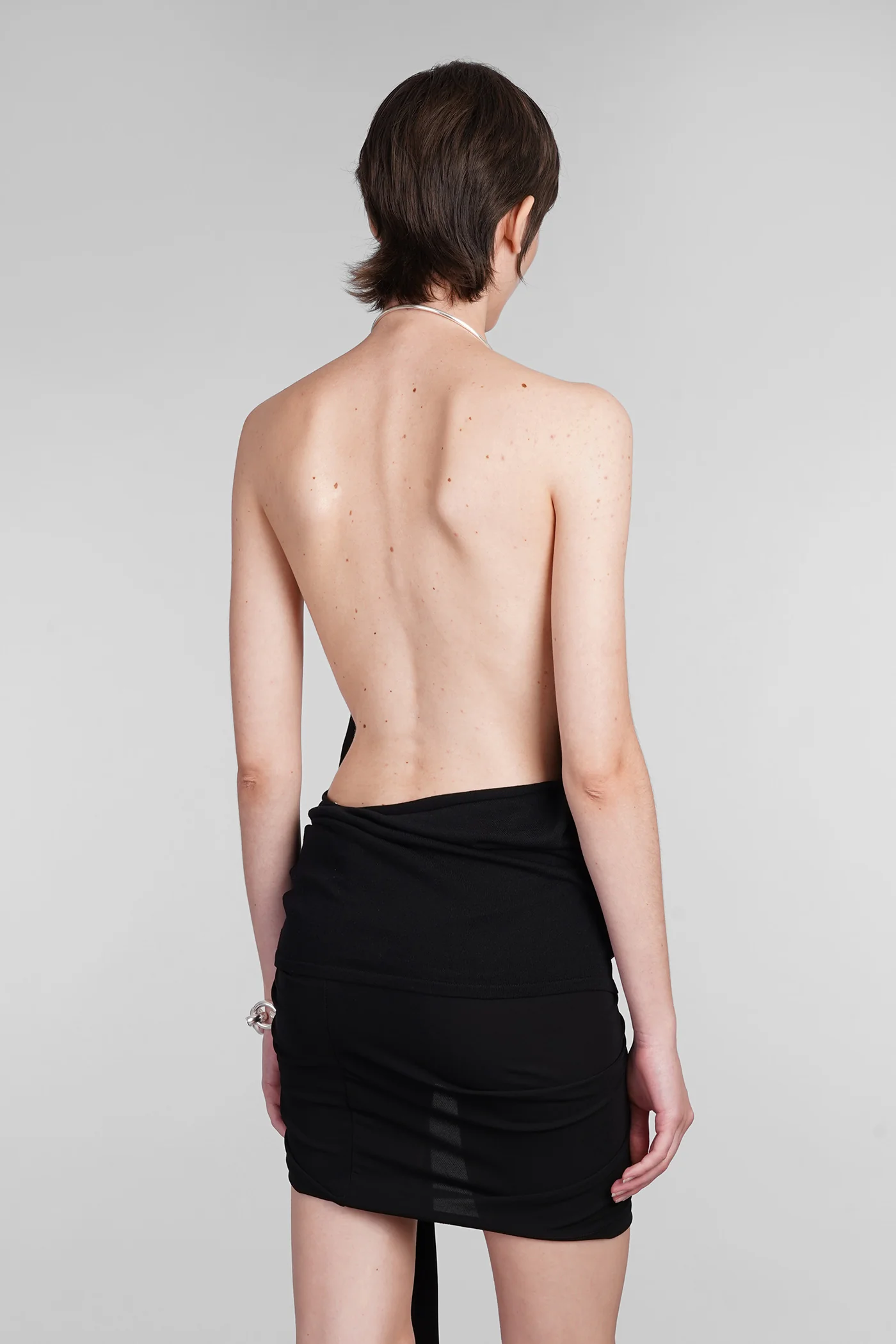 Topwear in black viscose - Image 3