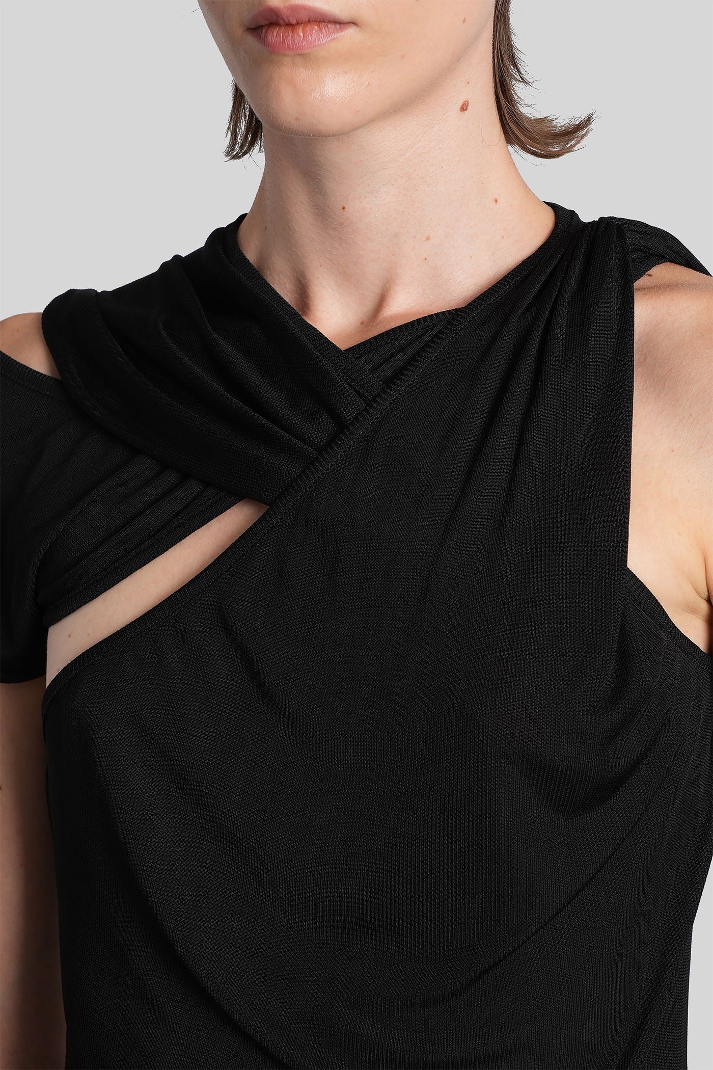 Topwear in black viscose - Image 5