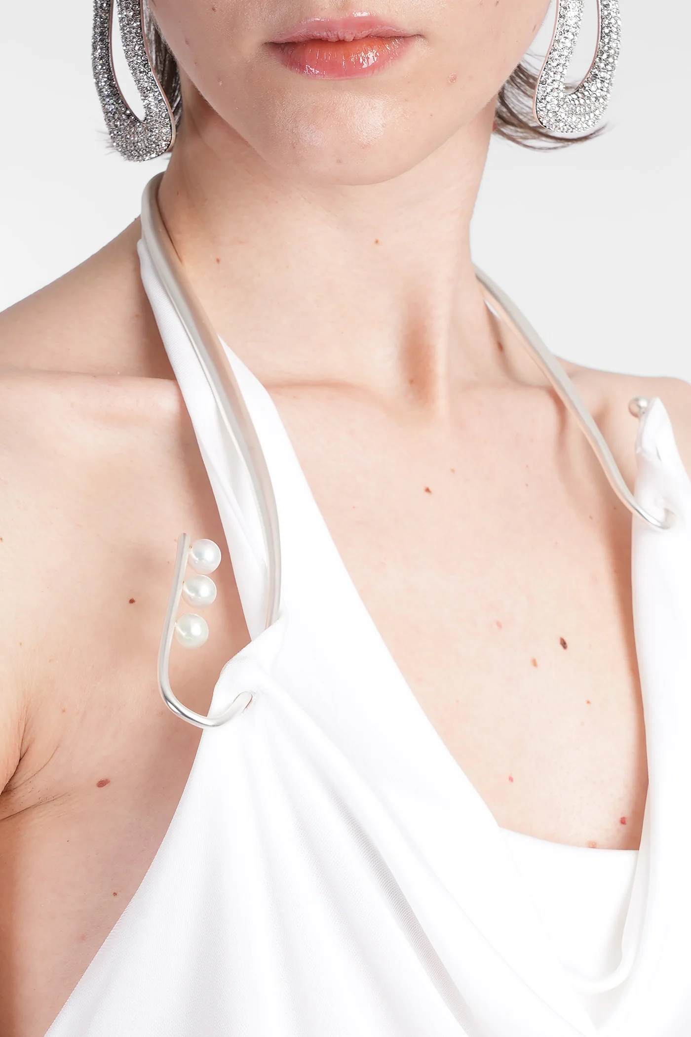 Topwear in white viscose - Image 5