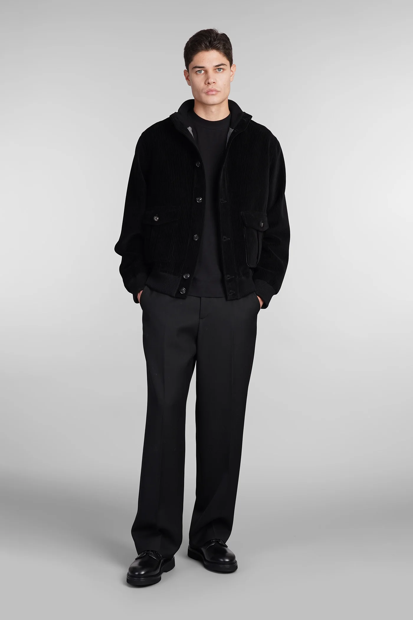 T-Shirt in black cotton - Image 2