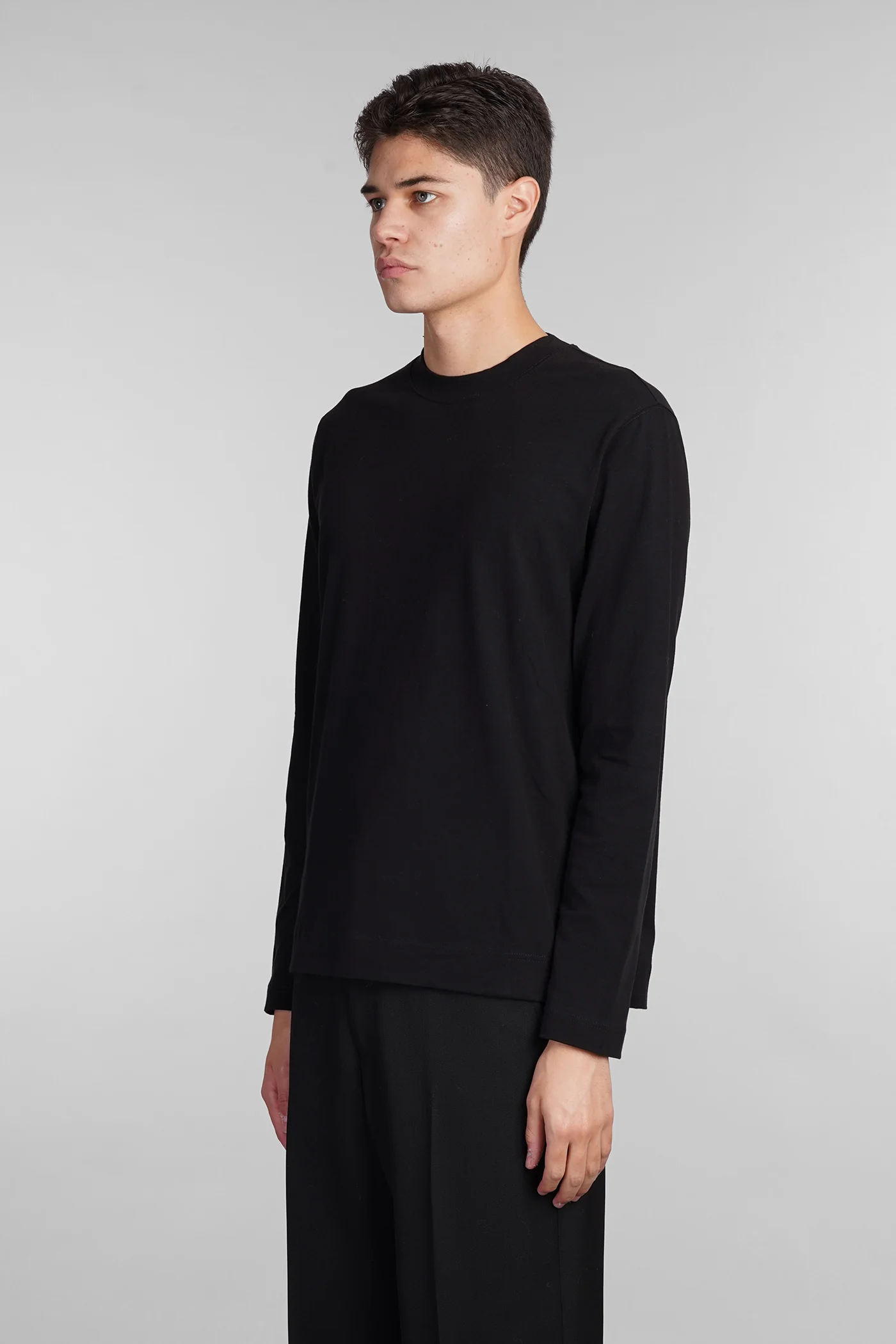 T-Shirt in black cotton - Image 4