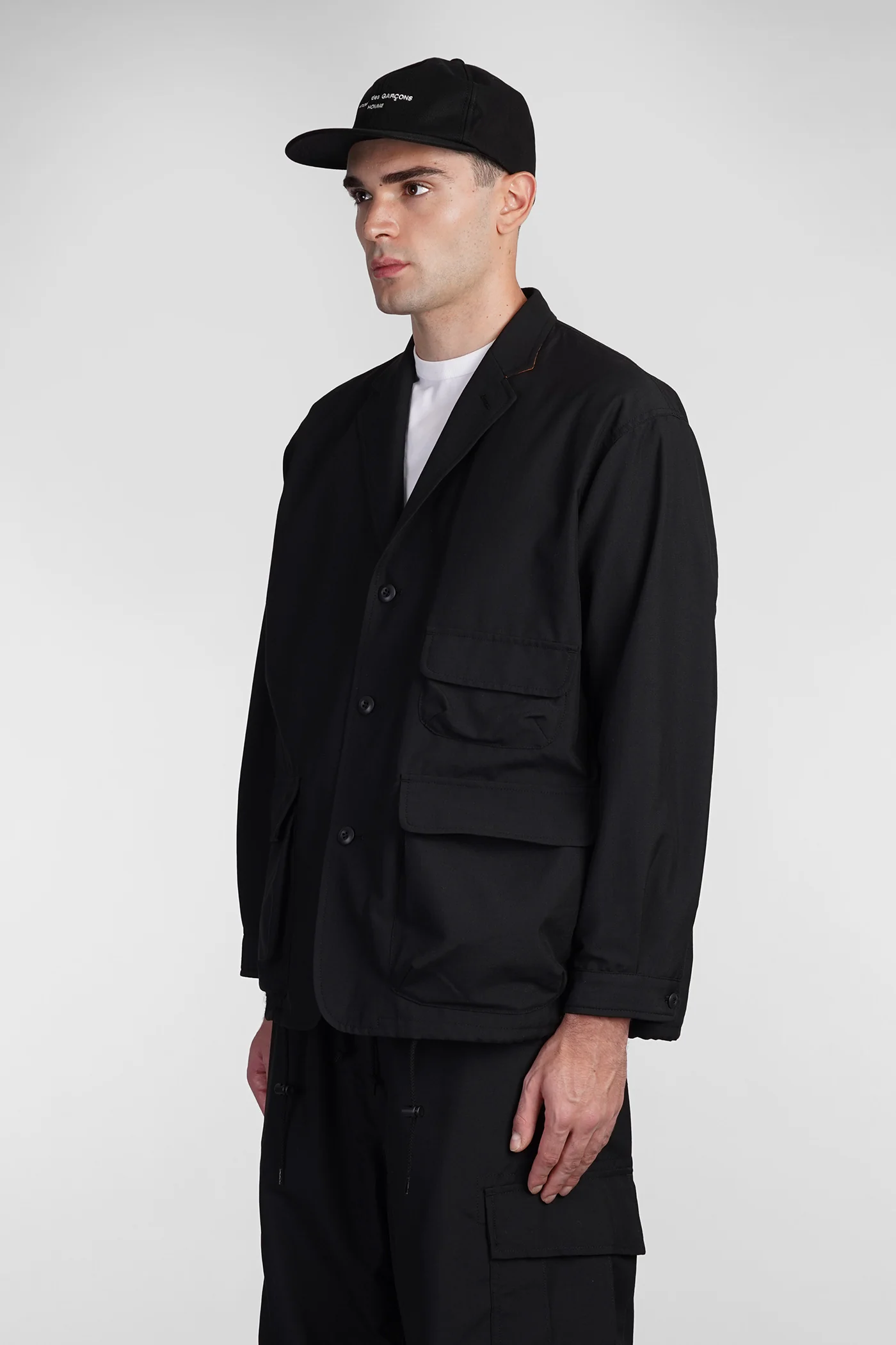 Blazer in black polyester - Image 4