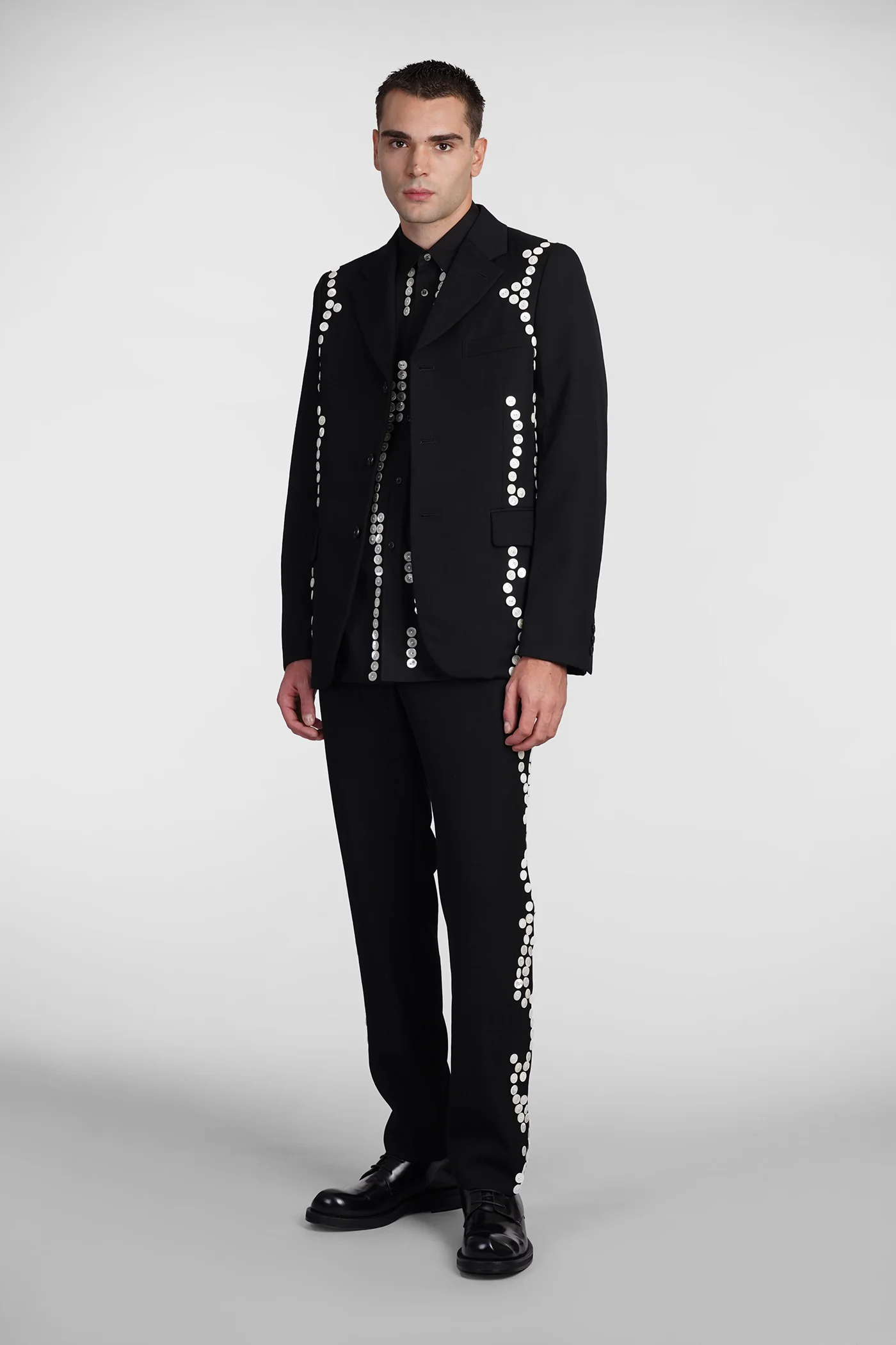 Blazer in black wool - Image 2