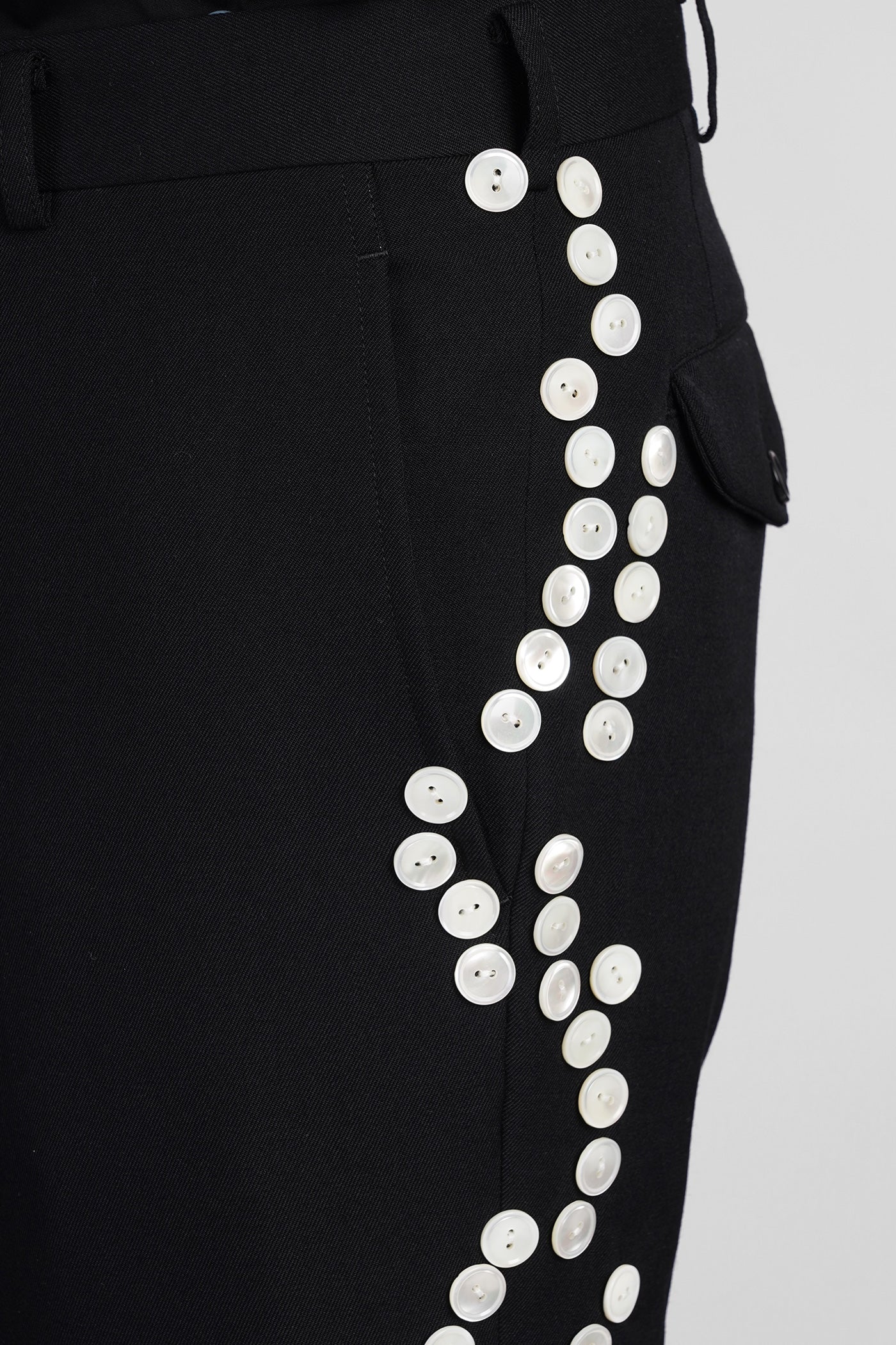 Pants in black wool - Image 5