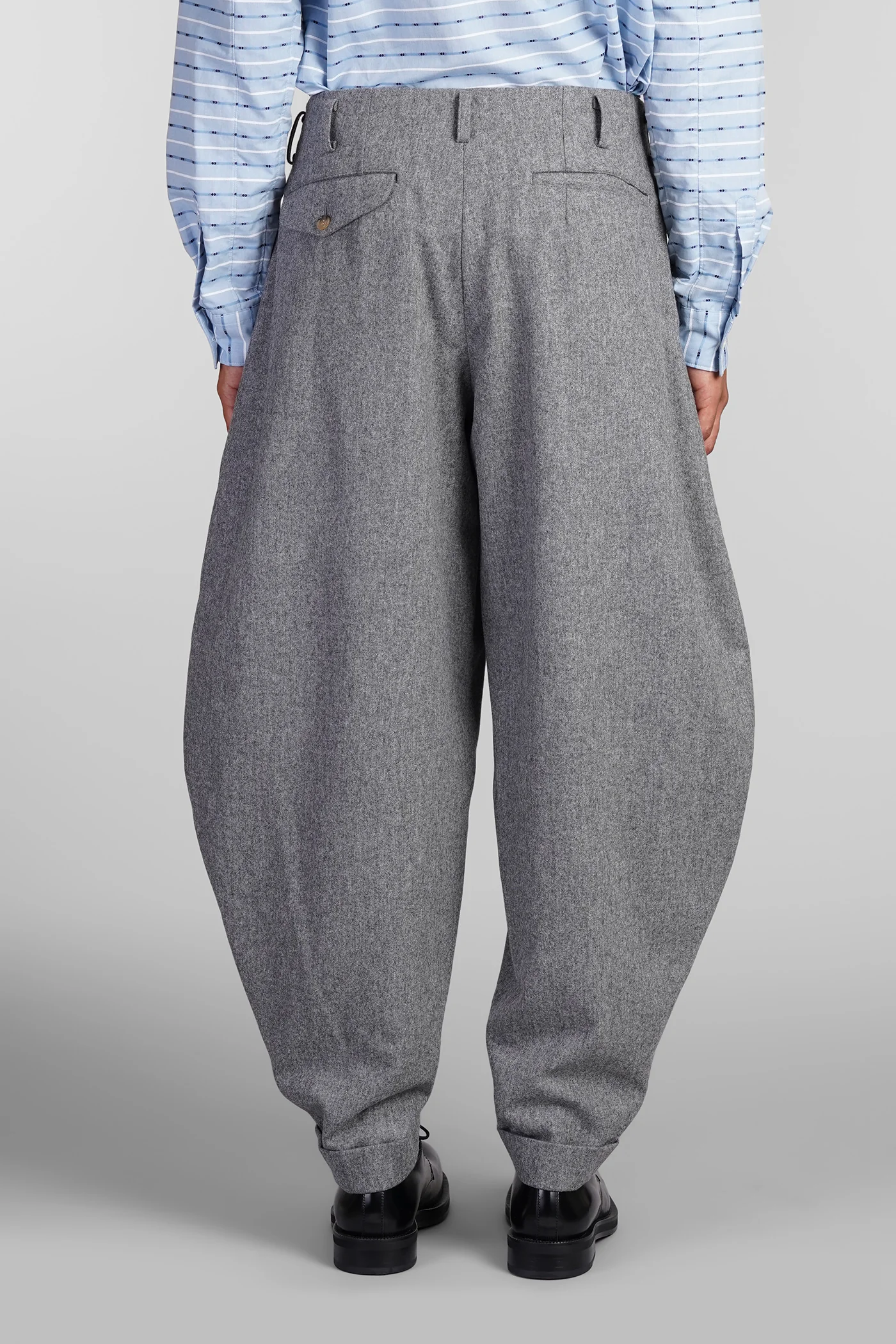 Pants in grey nylon - Image 3
