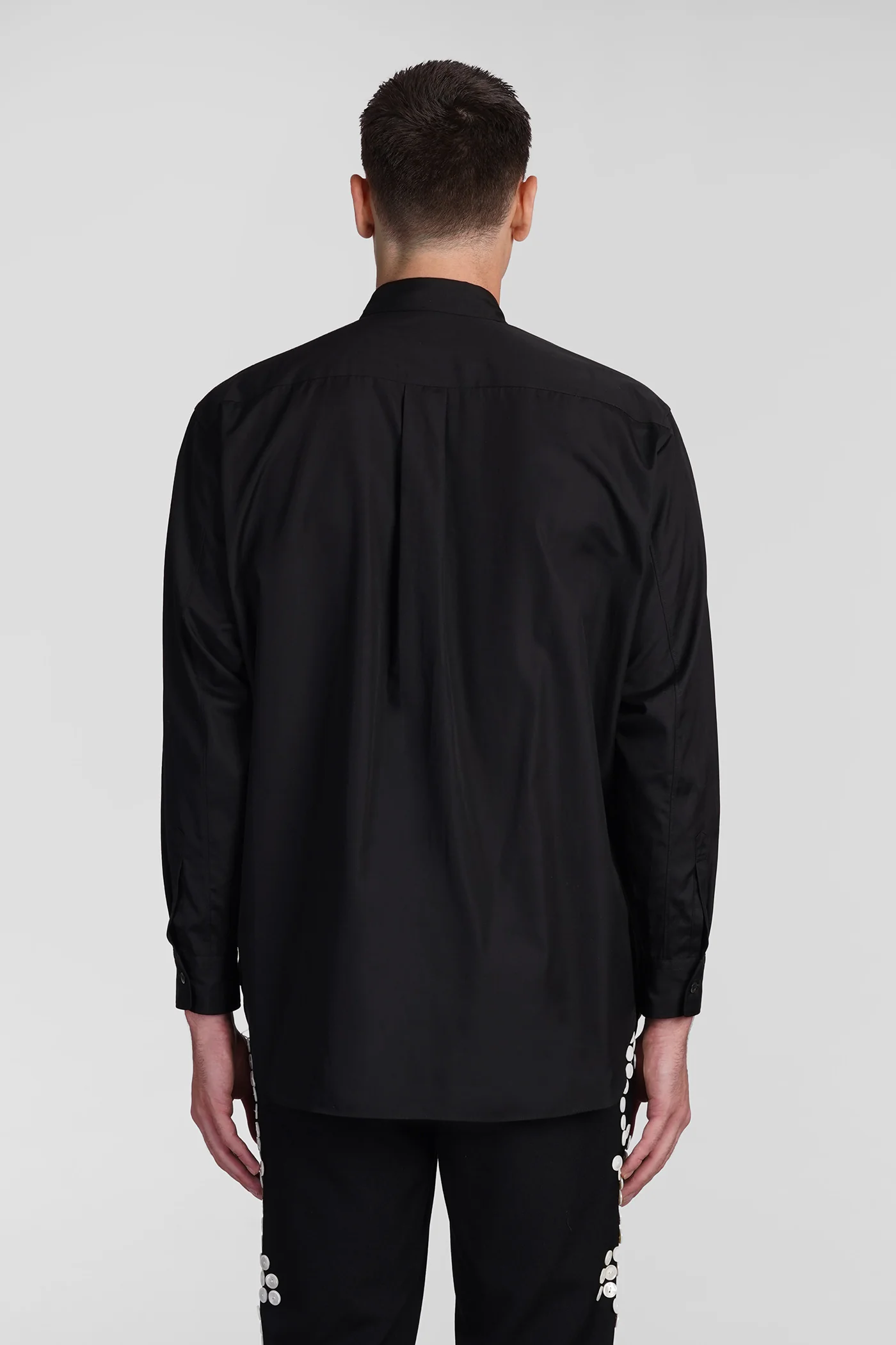 Shirt in black cotton - Image 3