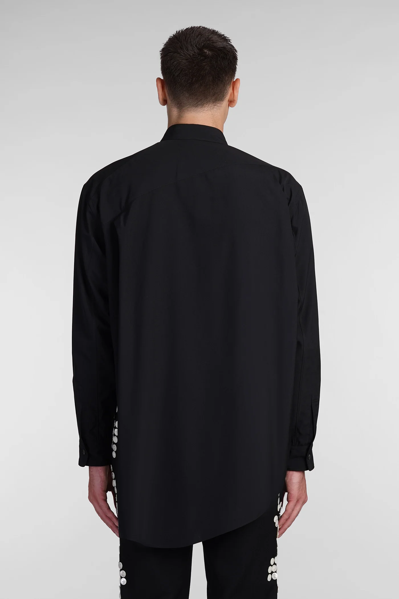 Shirt in black polyester - Image 3