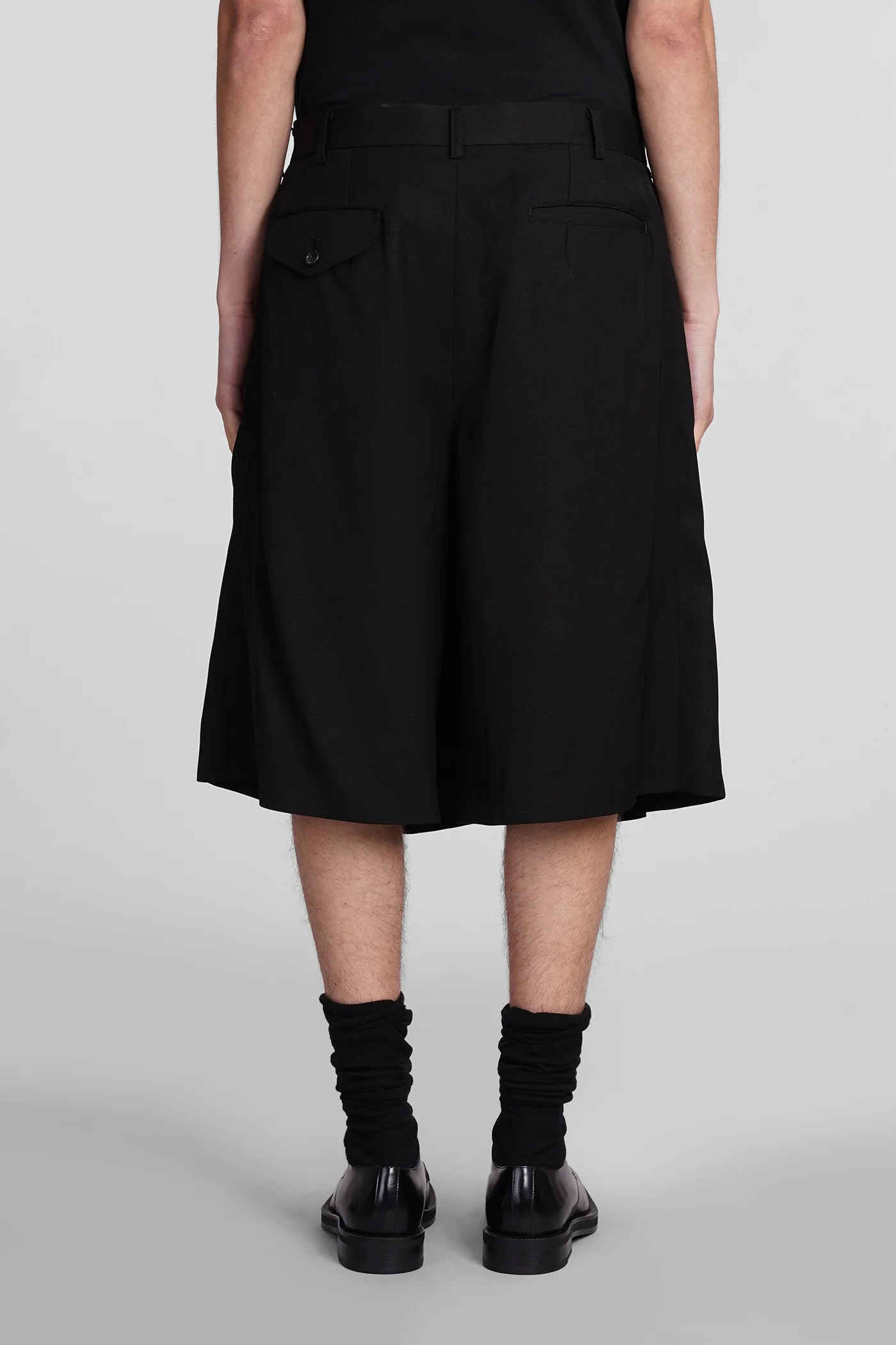 Shorts in black Rayon - Image 3
