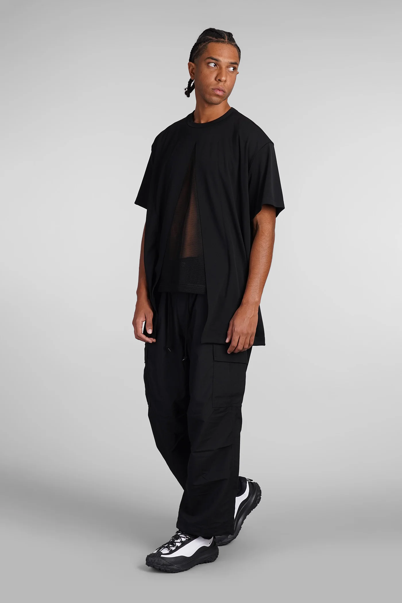 T-Shirt in black polyester - Image 2