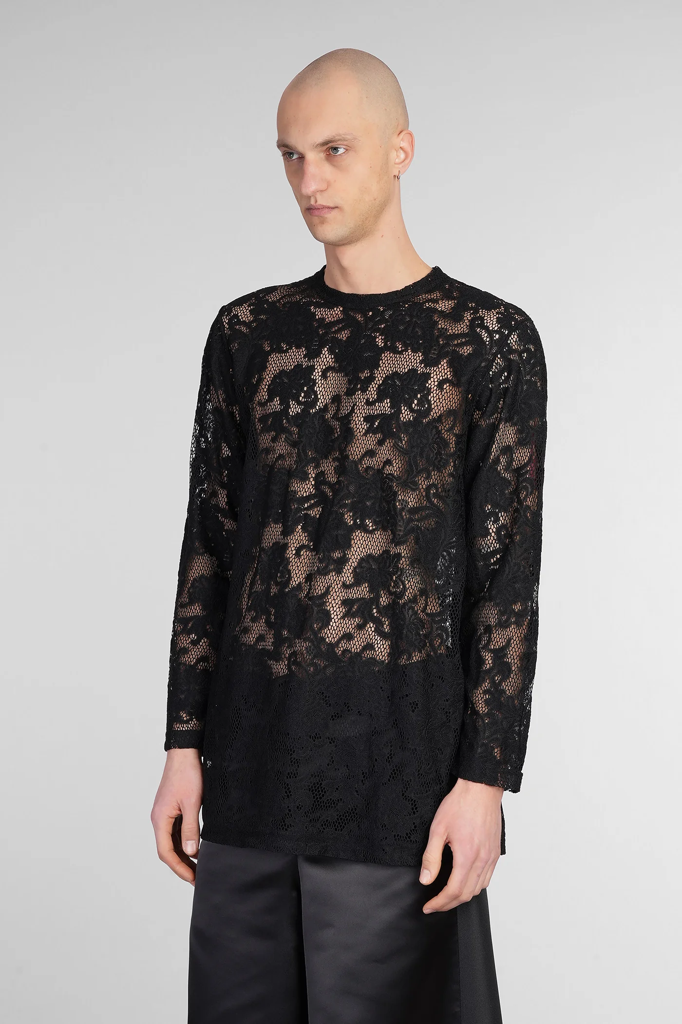 T-Shirt in black polyester - Image 4