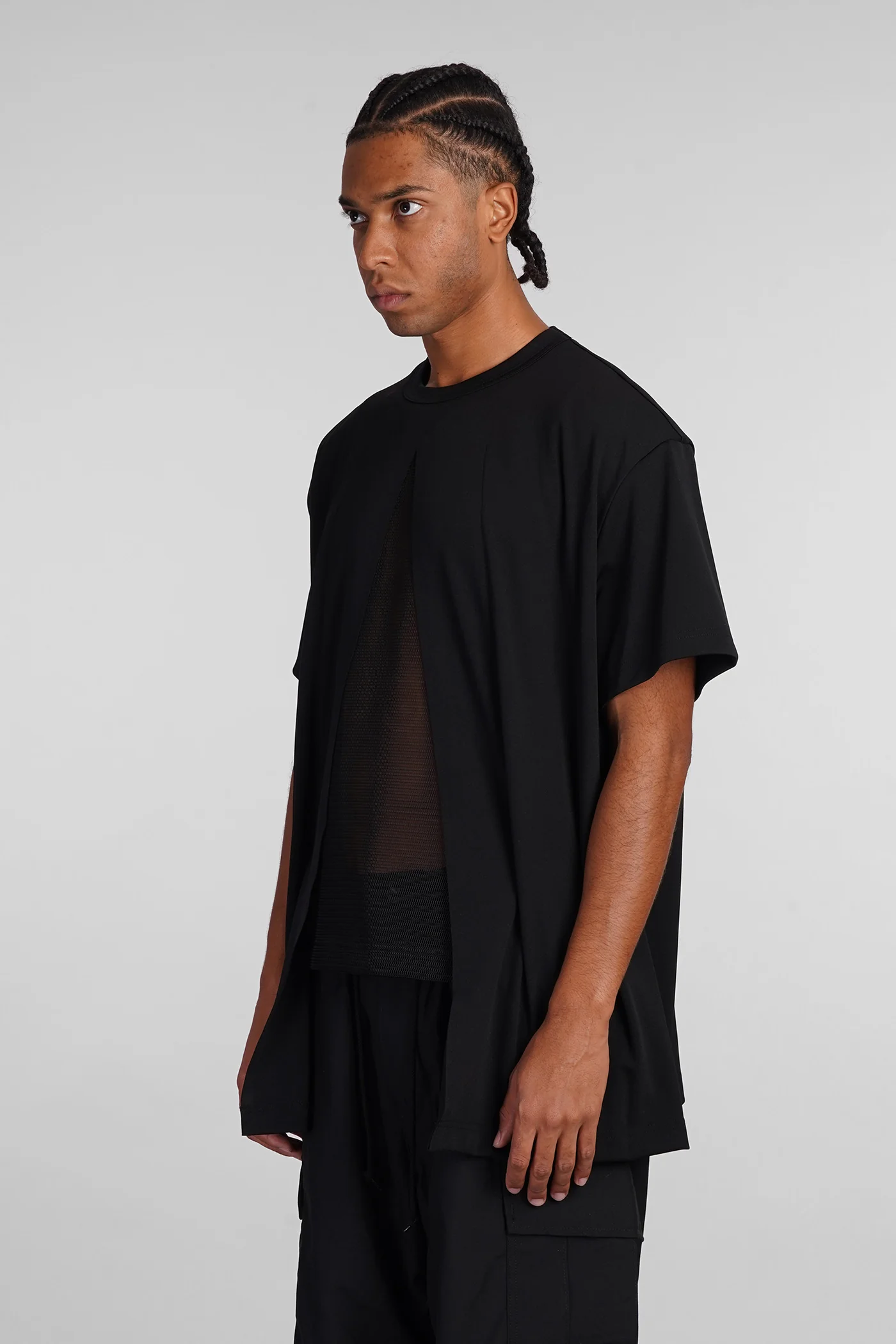 T-Shirt in black polyester - Image 4