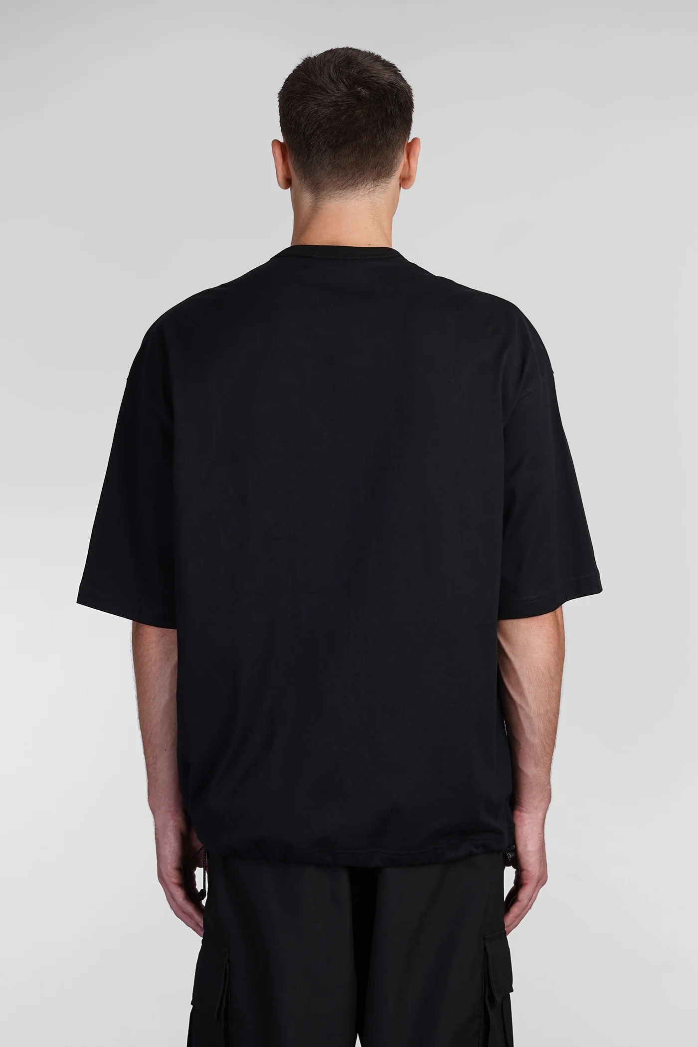 T-Shirt in black cotton - Image 3