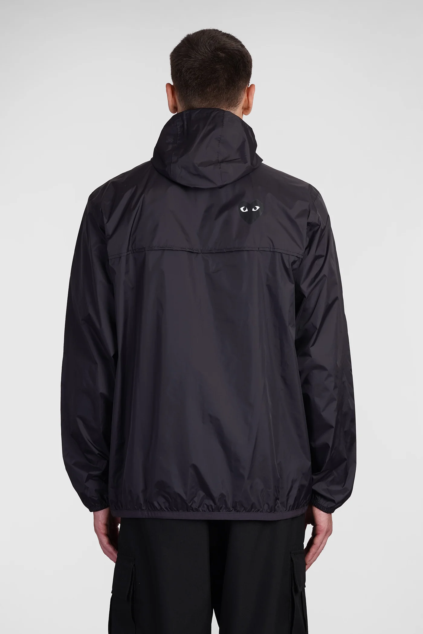 Casual jacket in black nylon - Image 3