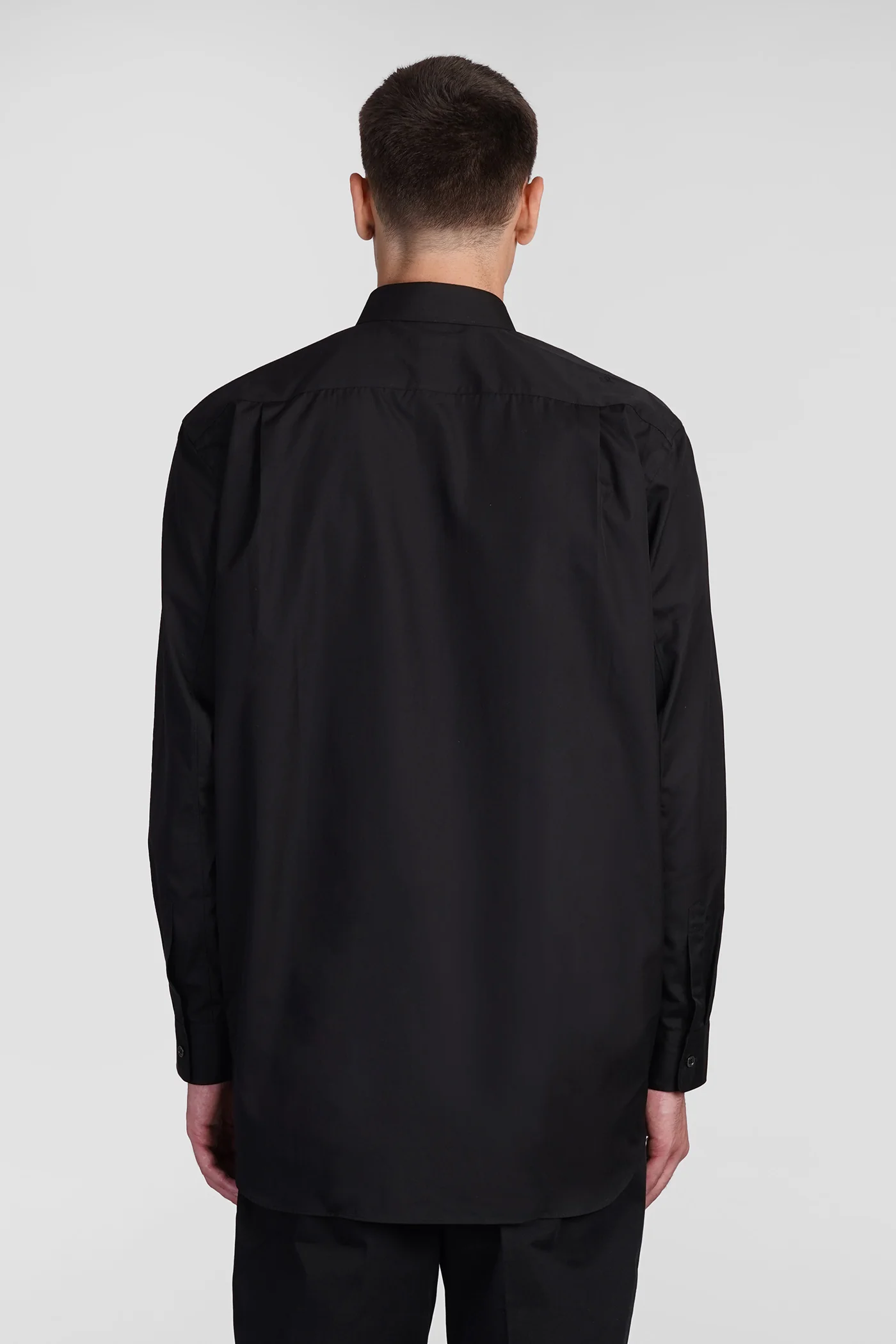 Shirt in black cotton - Image 3