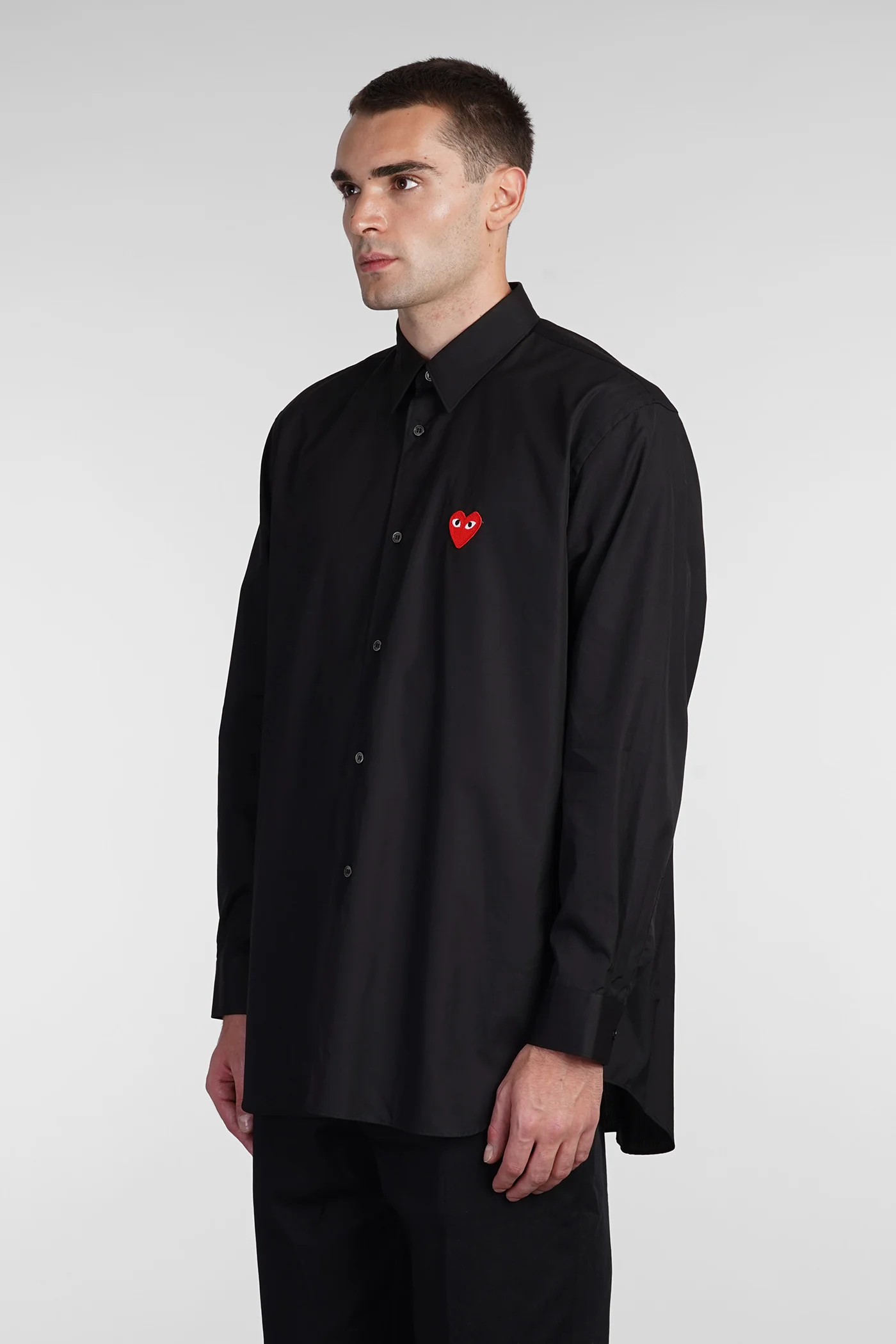 Shirt in black cotton - Image 4