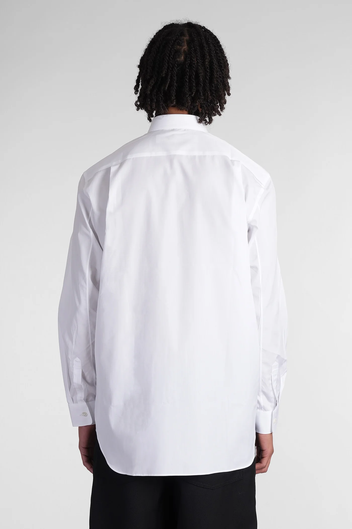 Shirt in white cotton - Image 3