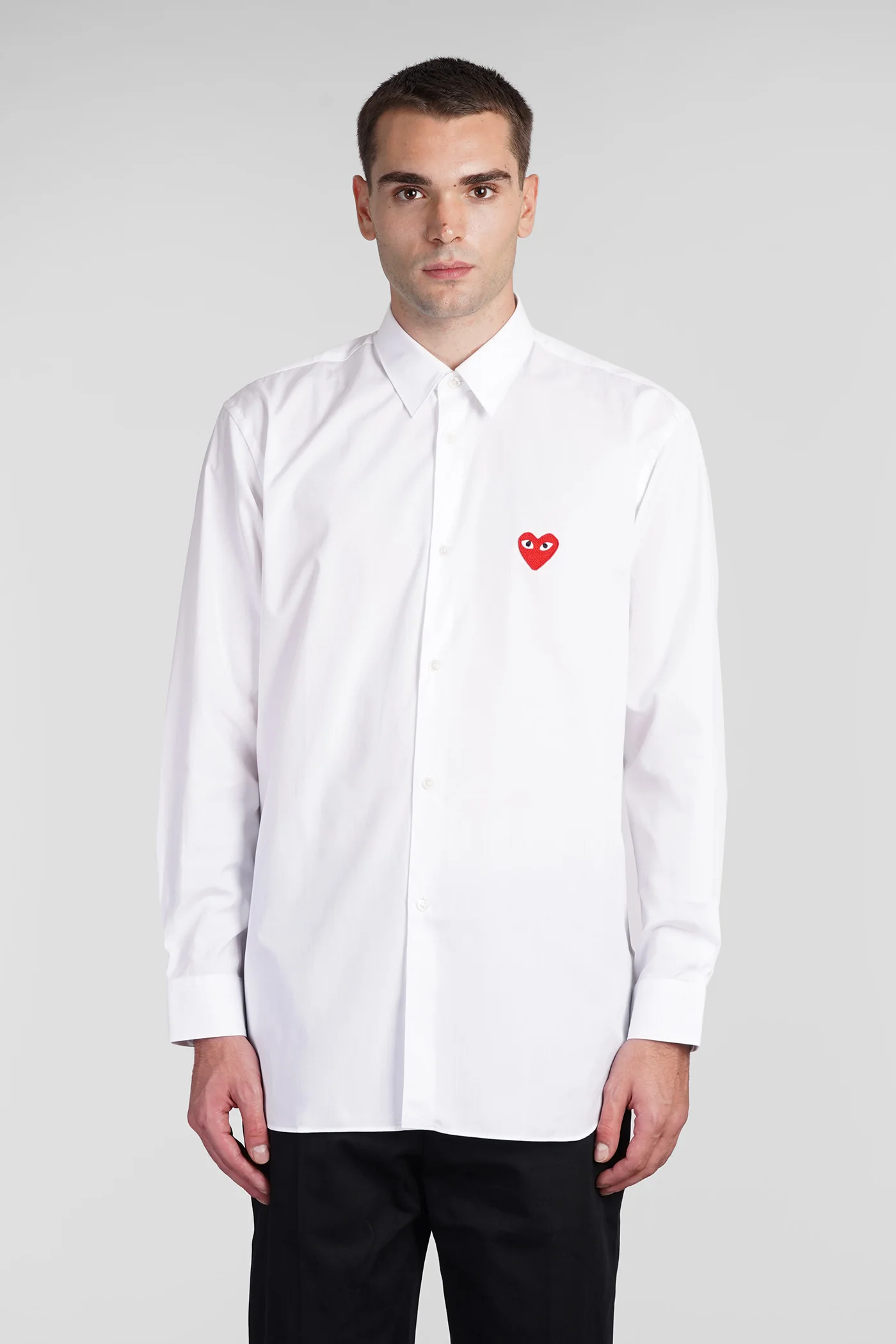 Shirt in white cotton