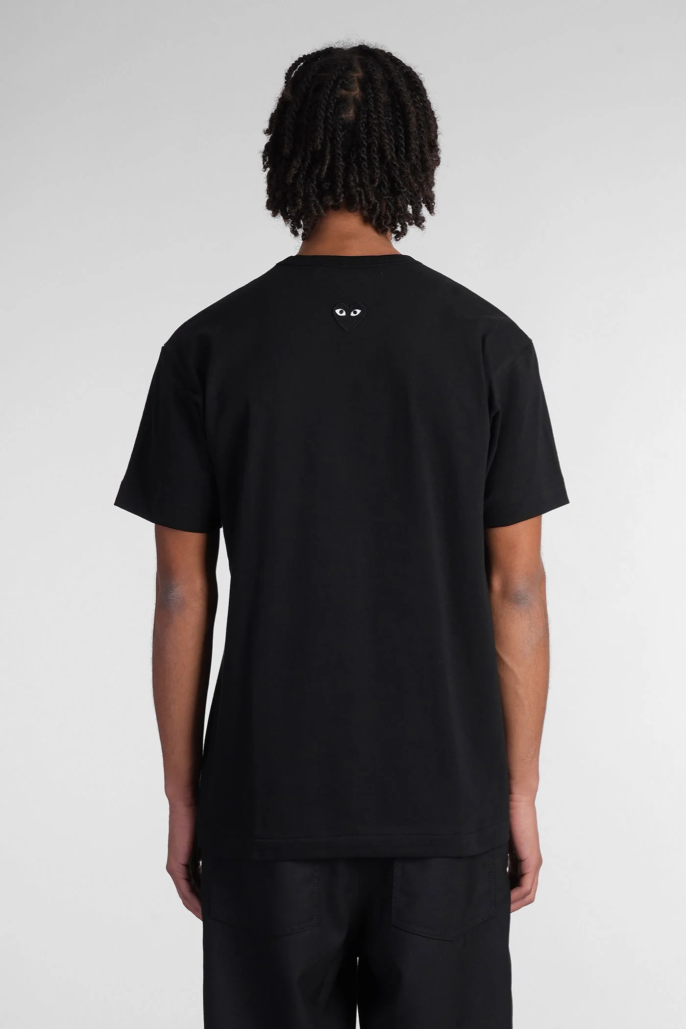 T-Shirt in black cotton - Image 3