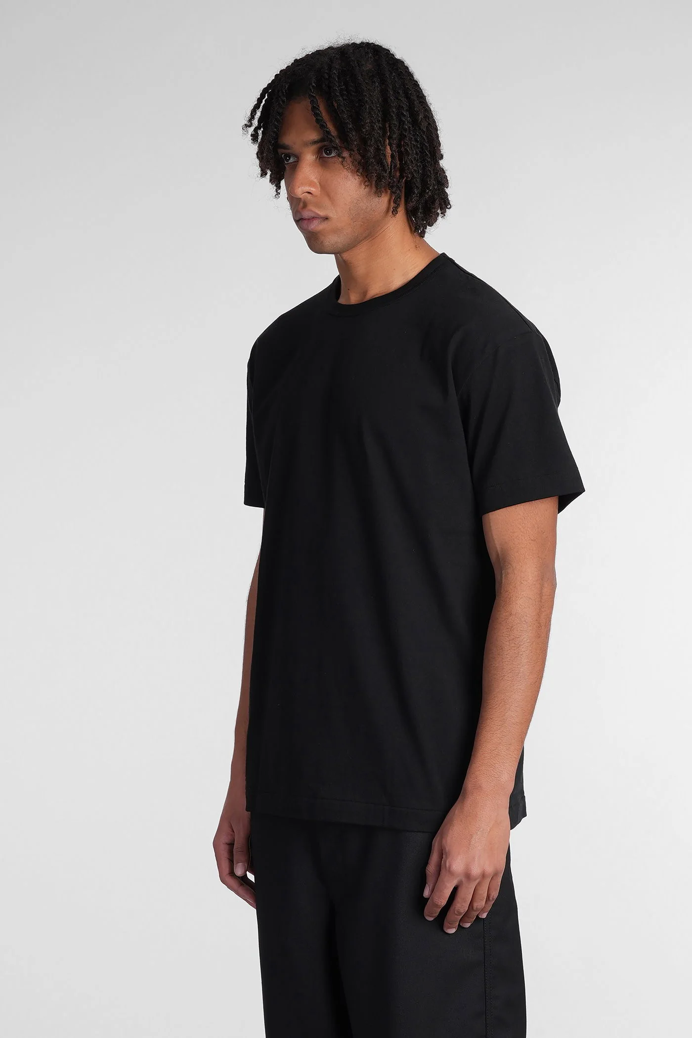 T-Shirt in black cotton - Image 4