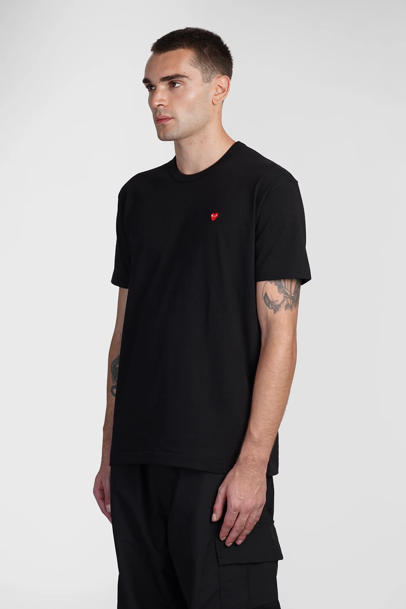 T-Shirt in black cotton - Image 4