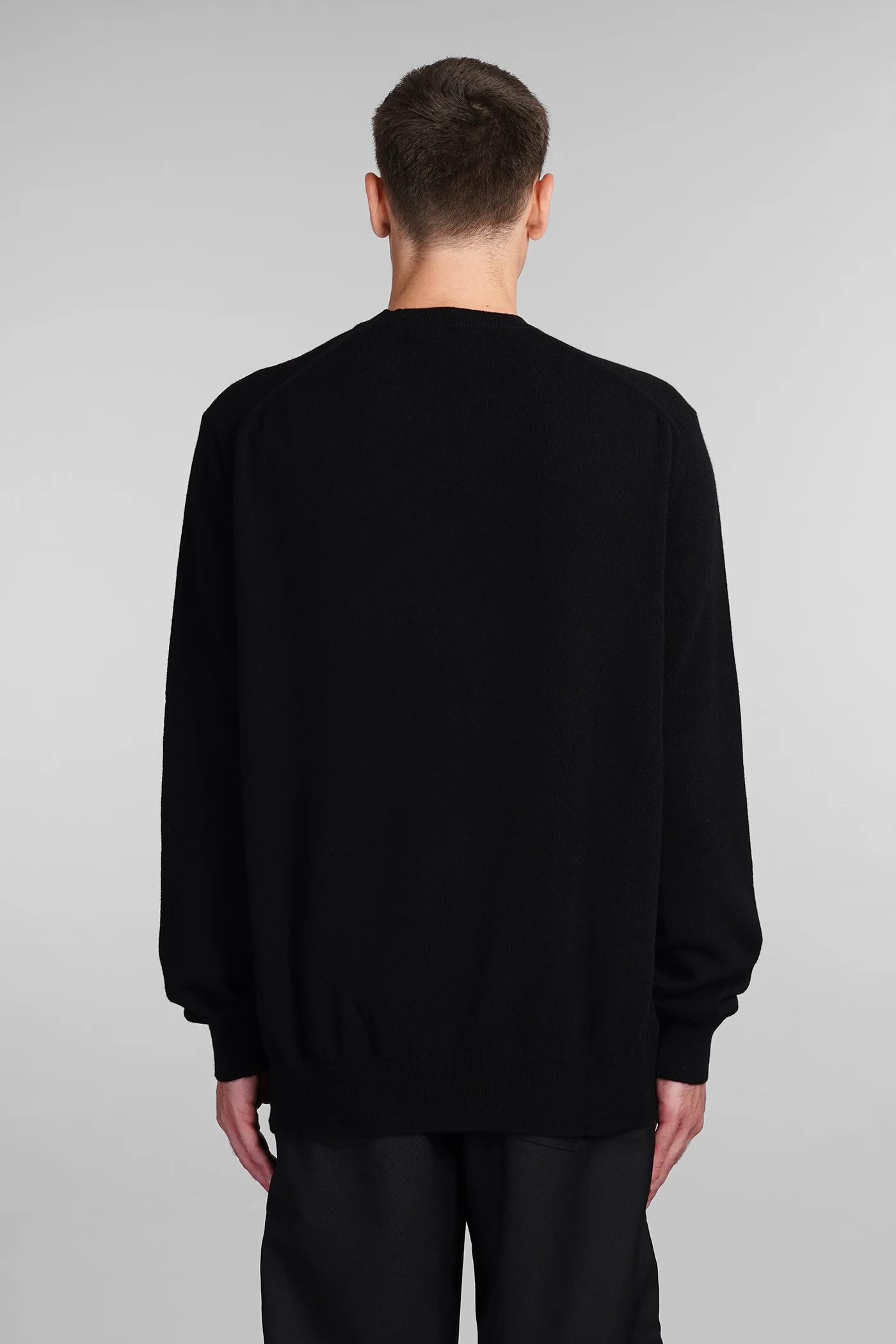 Knitwear in black wool - Image 3