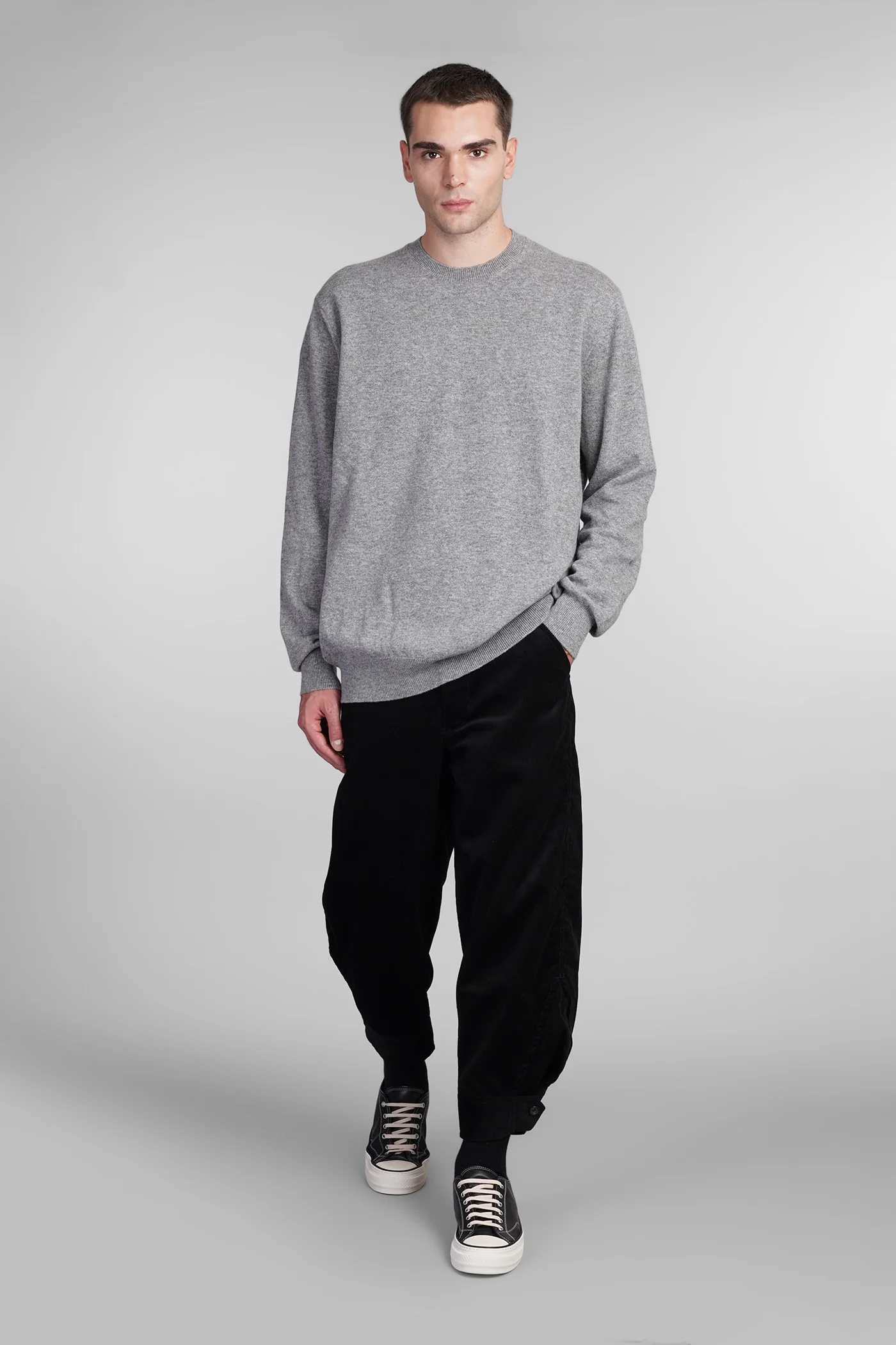 Knitwear in grey wool - Image 2