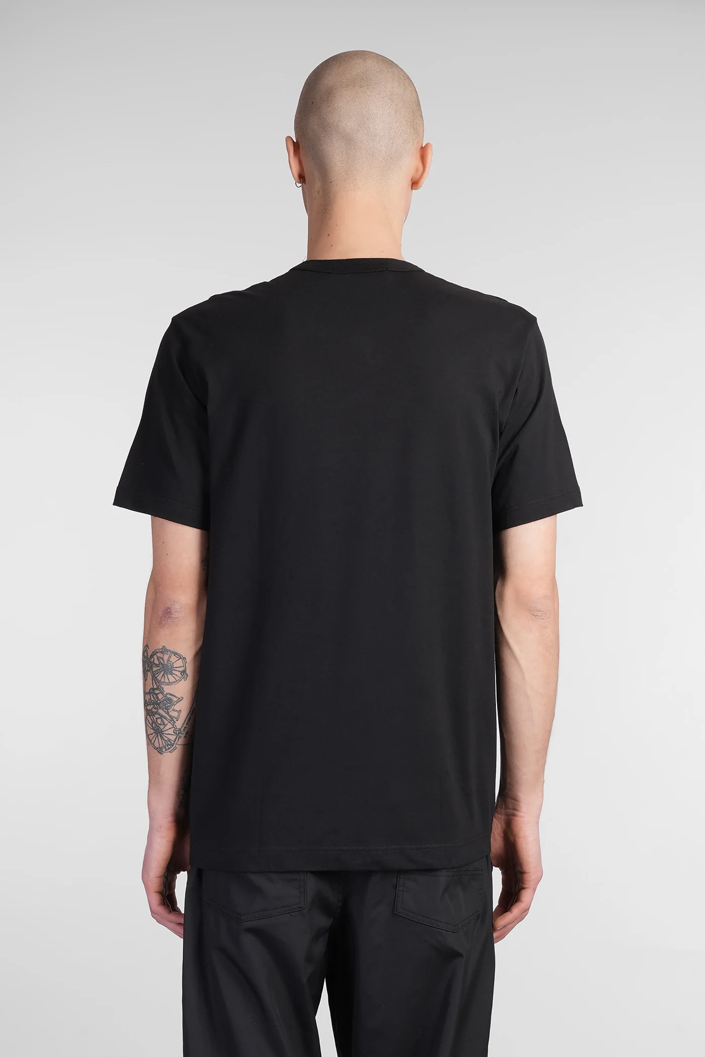 T-Shirt in black cotton - Image 3
