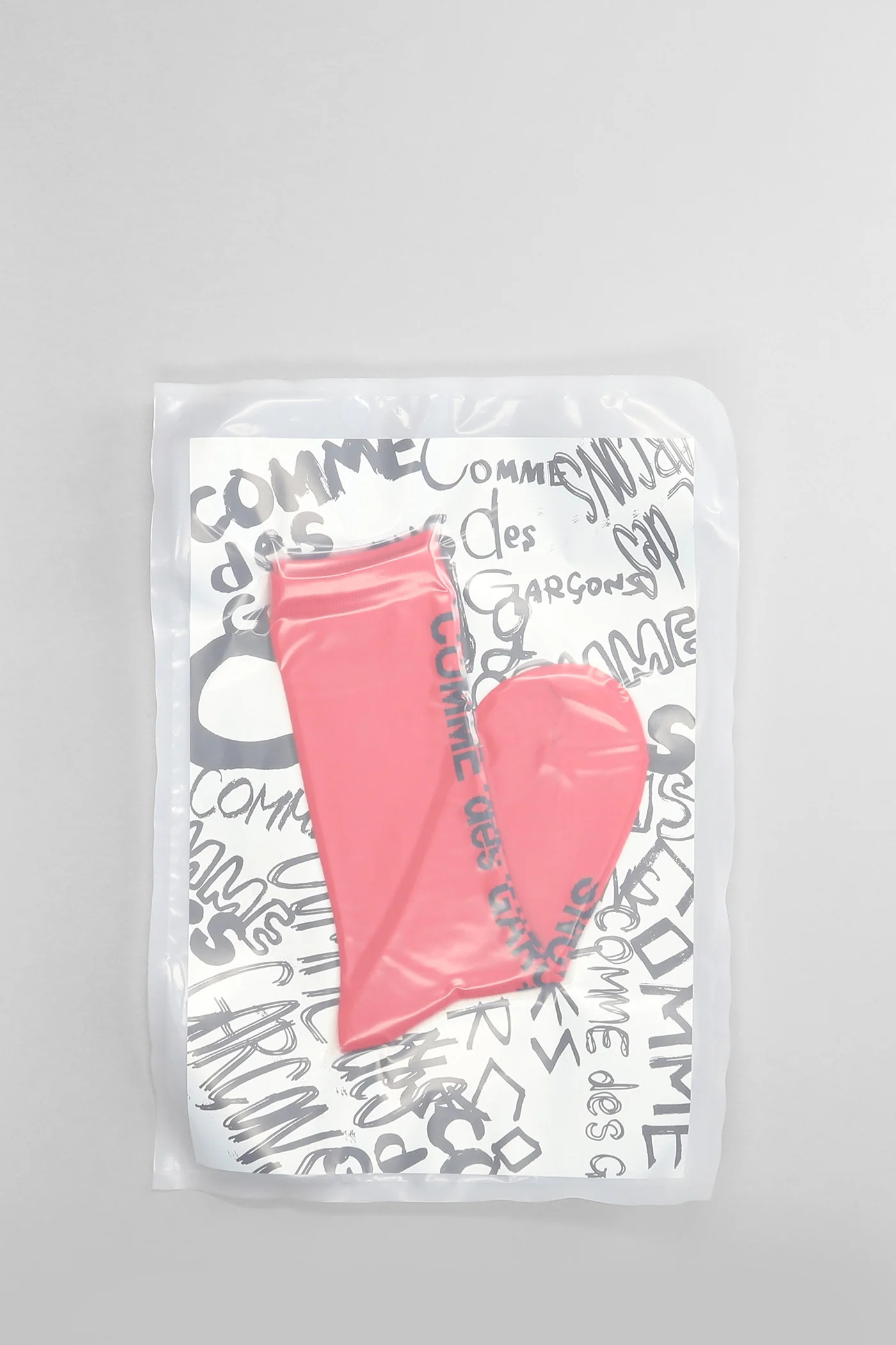 Socks in red polyester