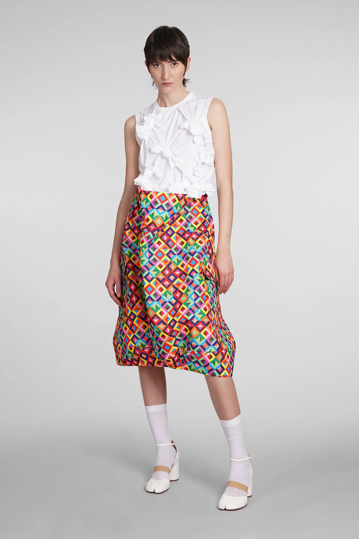tank Top in white polyester - Image 2