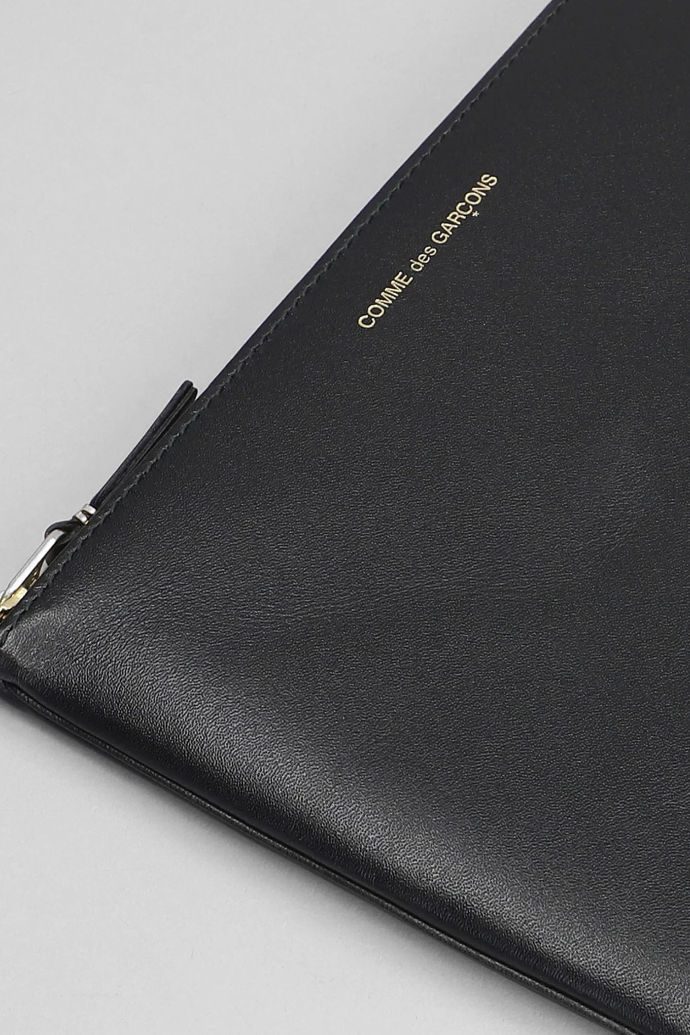 Clutch in black leather - Image 4