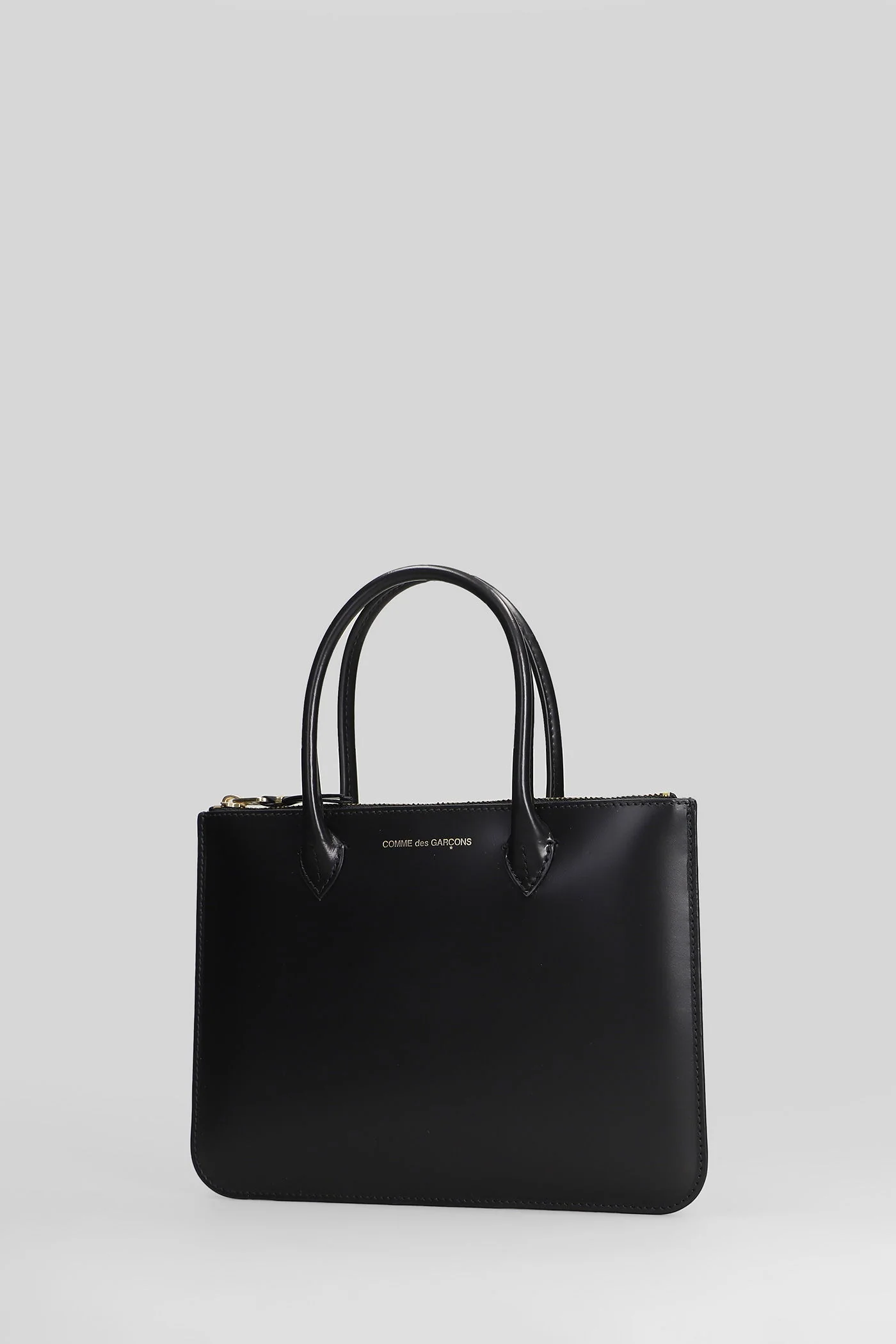 Hand bag in black leather - Image 2