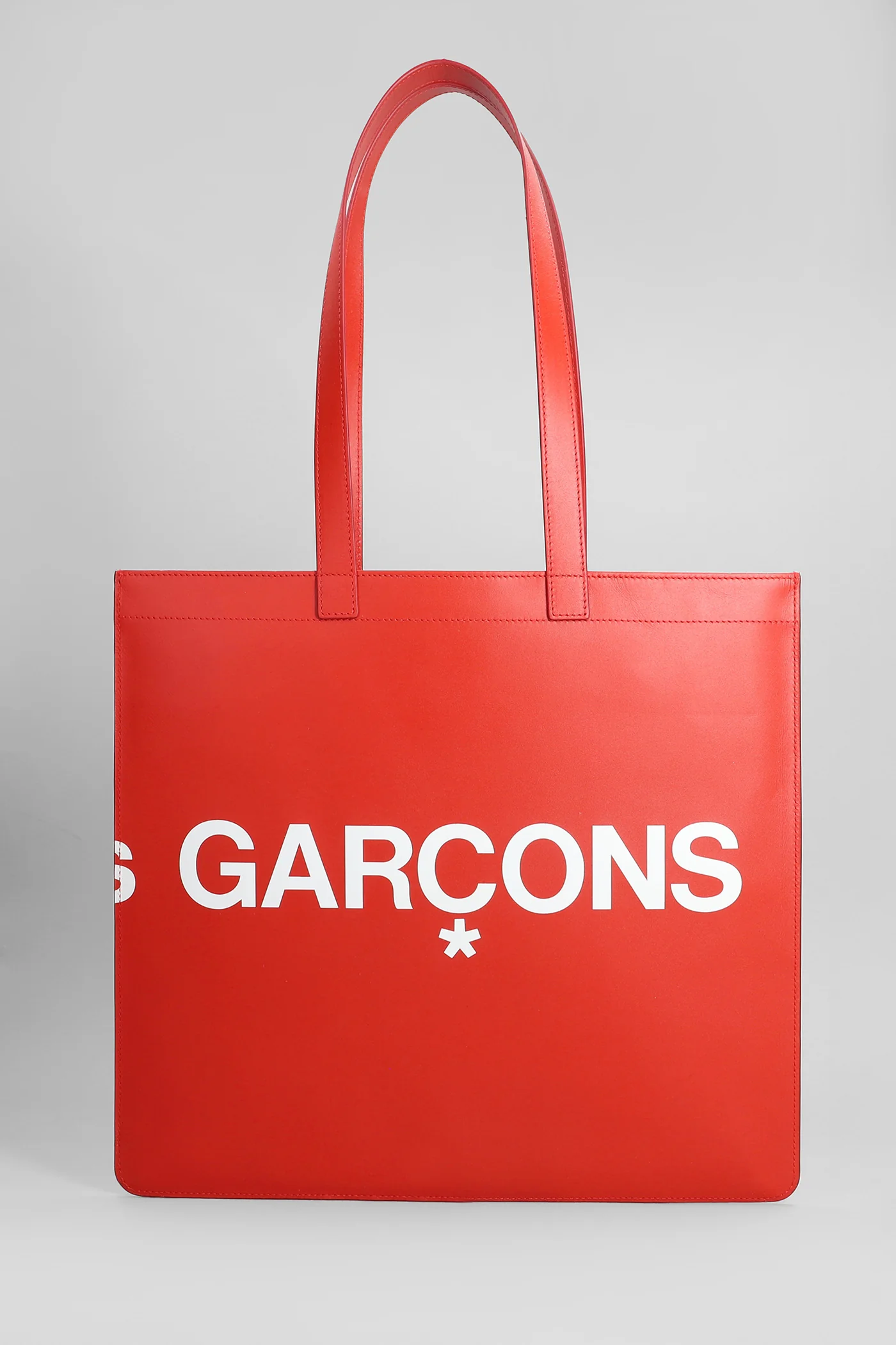 Tote in red leather - Image 3