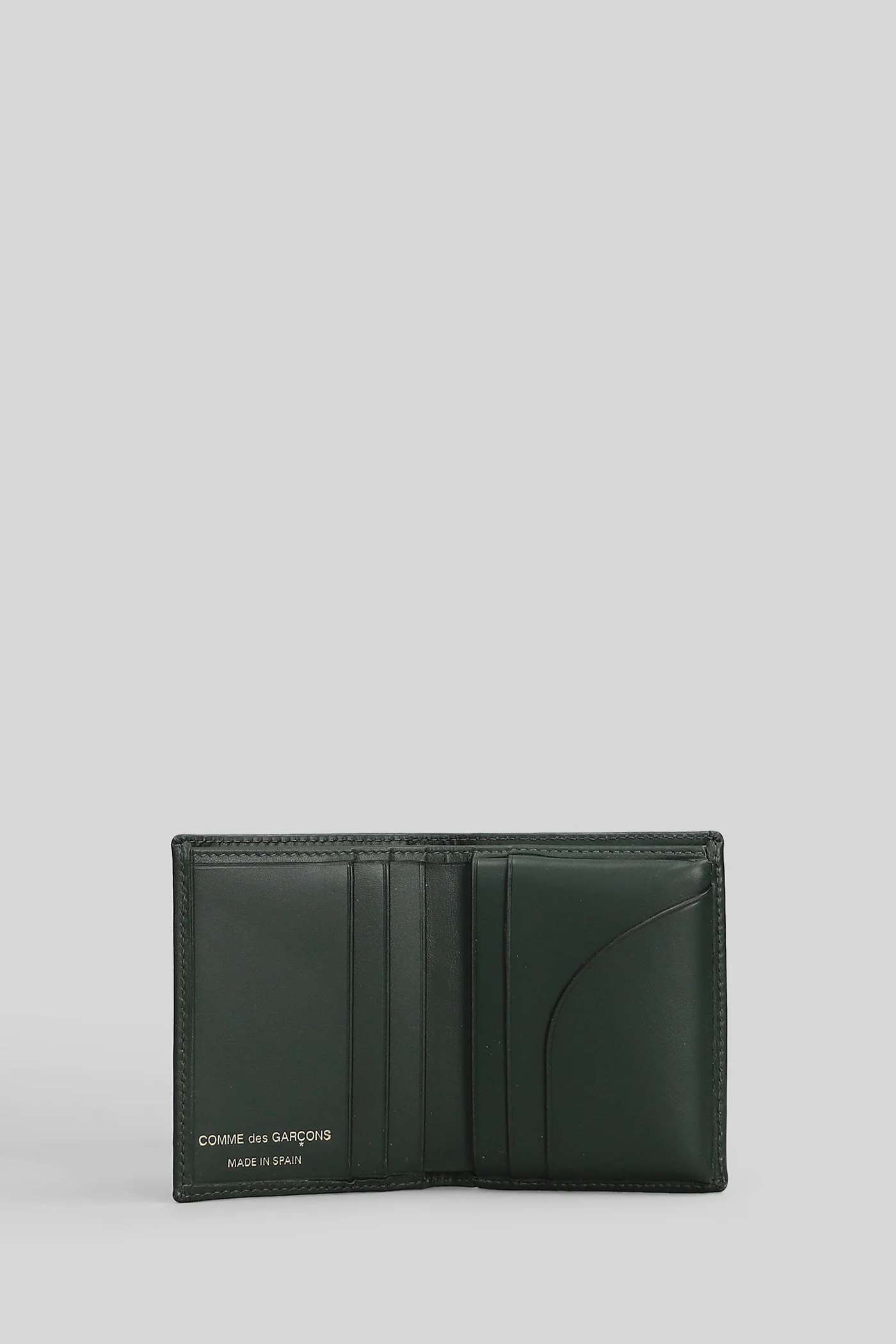 Wallet in green leather - Image 4
