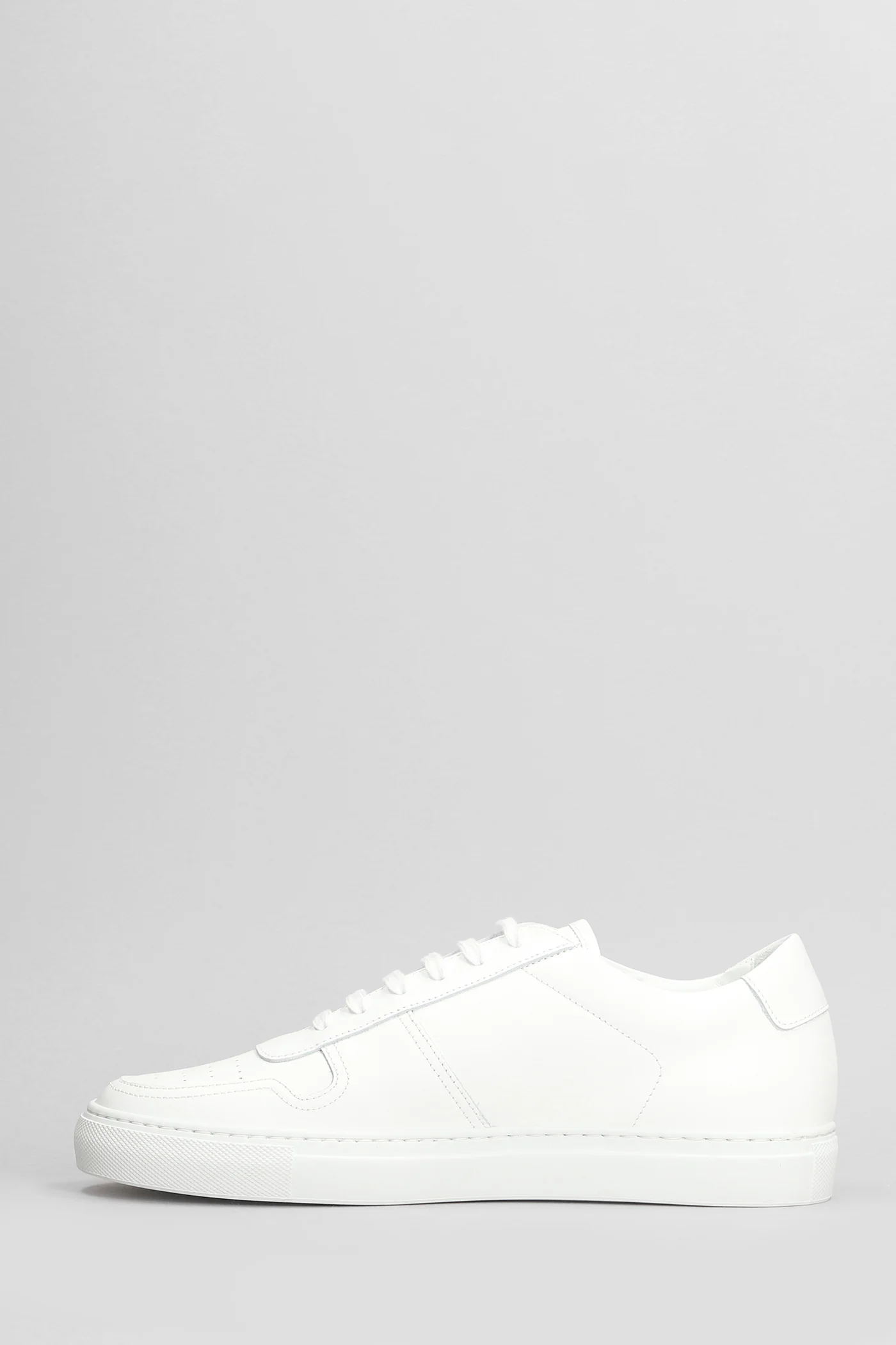 Bball Sneakers in white leather - Image 3