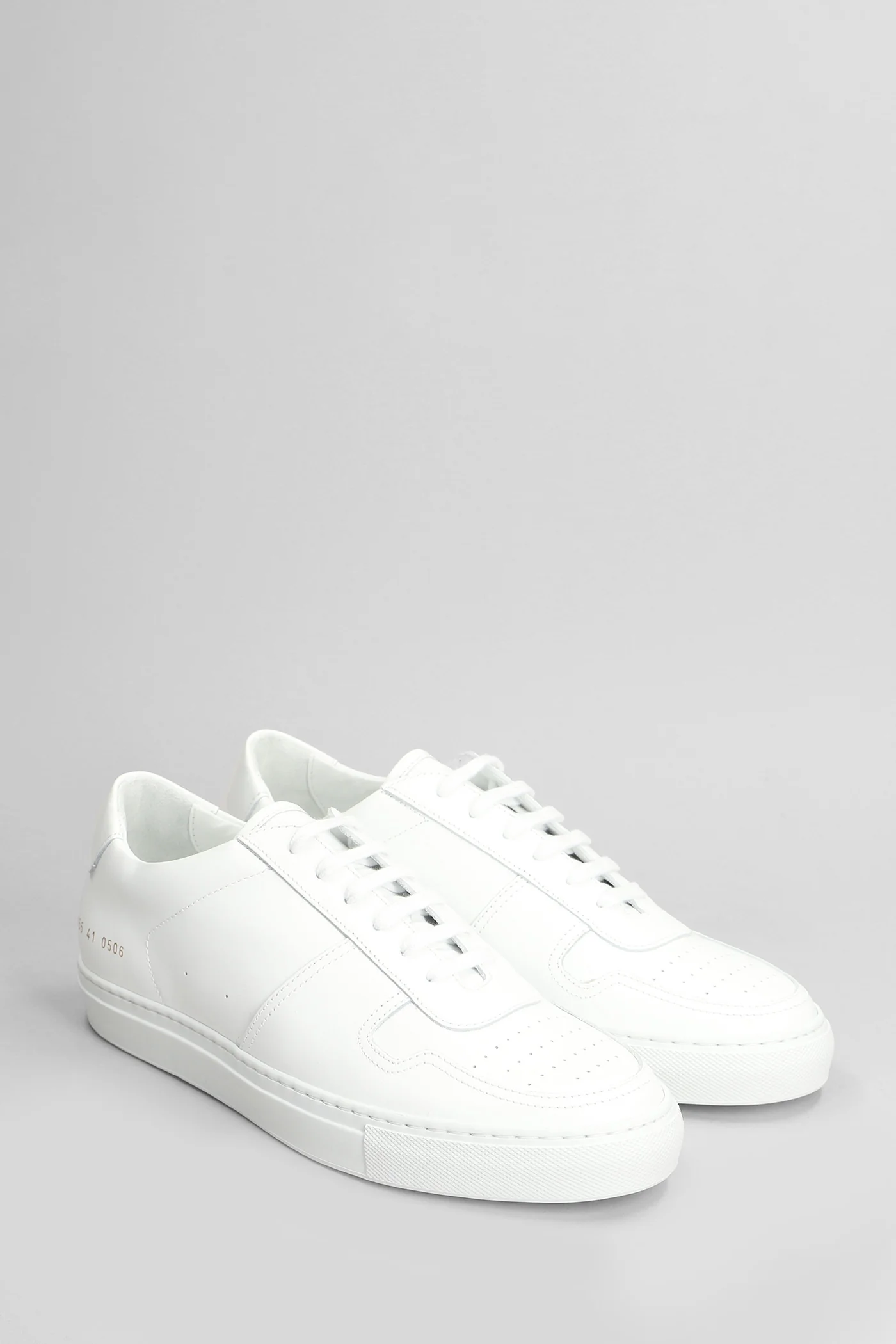 Bball Sneakers in white leather - Image 2