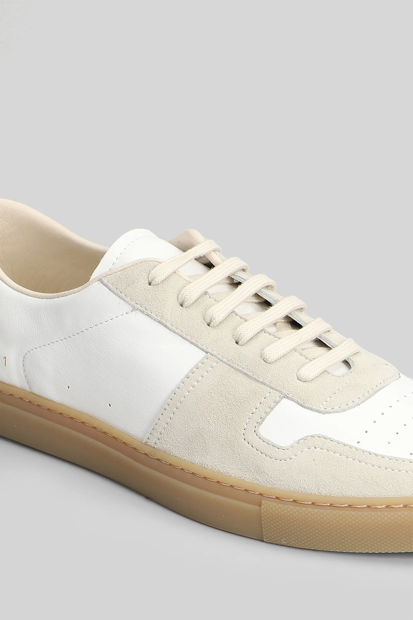 Bball Sneakers in white suede and leather - Image 5