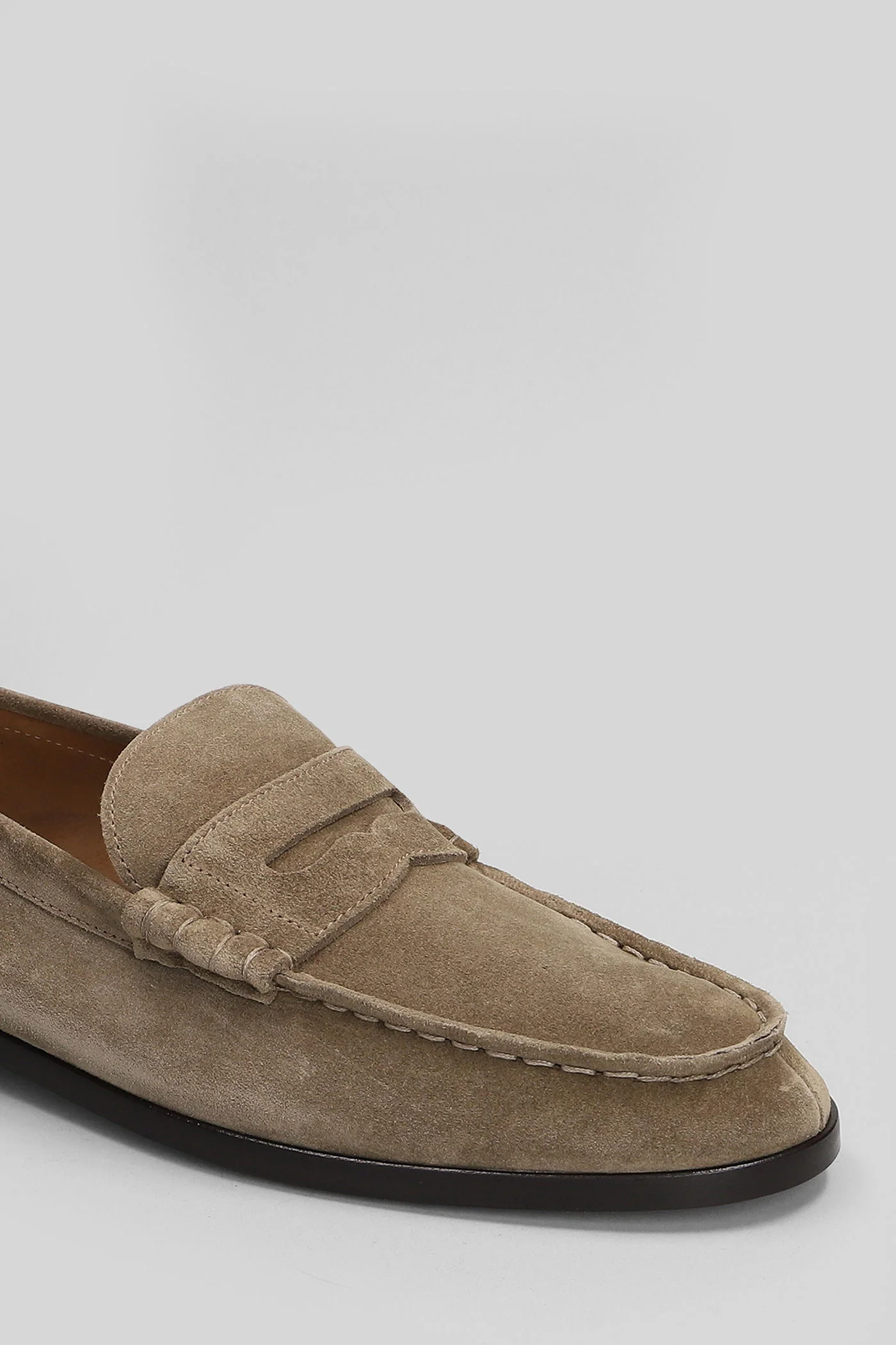 Soft loafer Loafers in taupe suede - Image 5