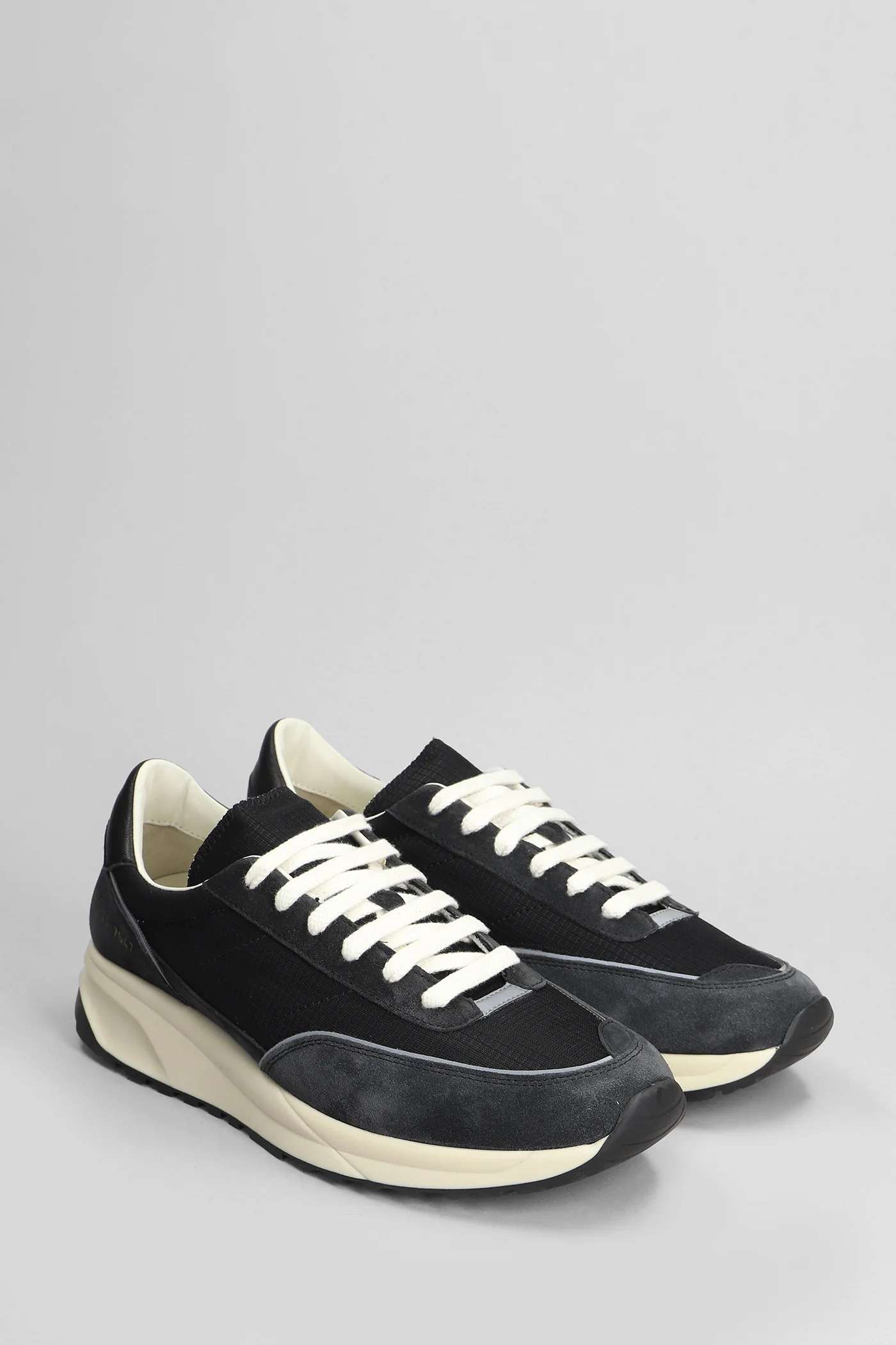 Track classic Sneakers in black Suede and fabric - Image 2