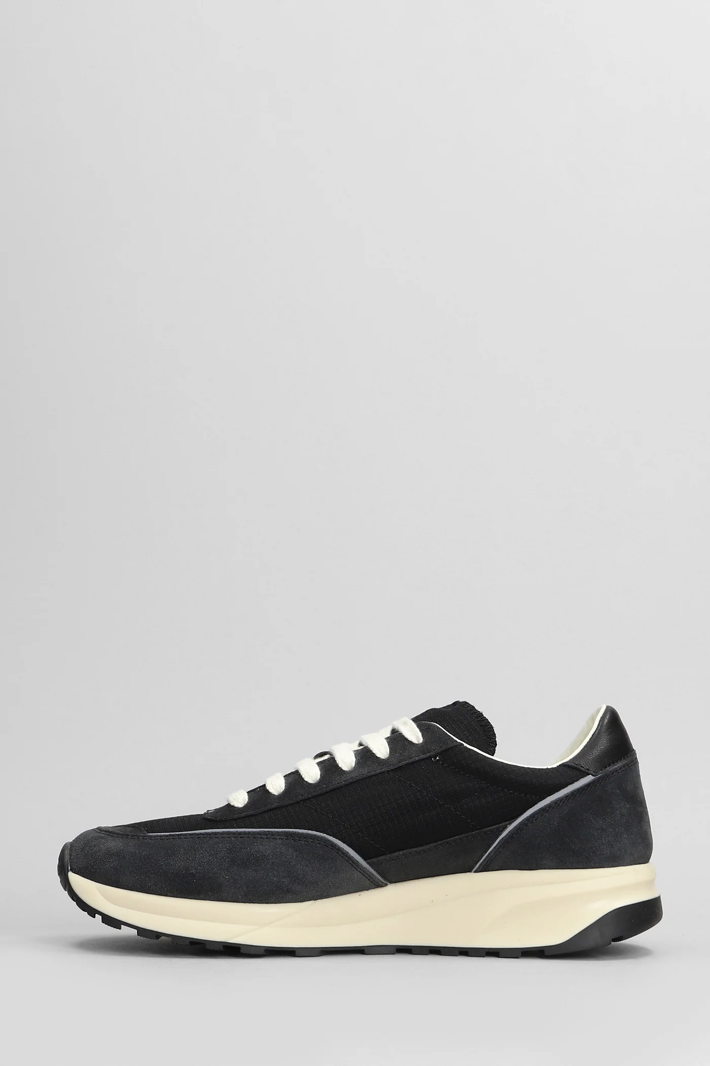 Track classic Sneakers in black Suede and fabric - Image 3